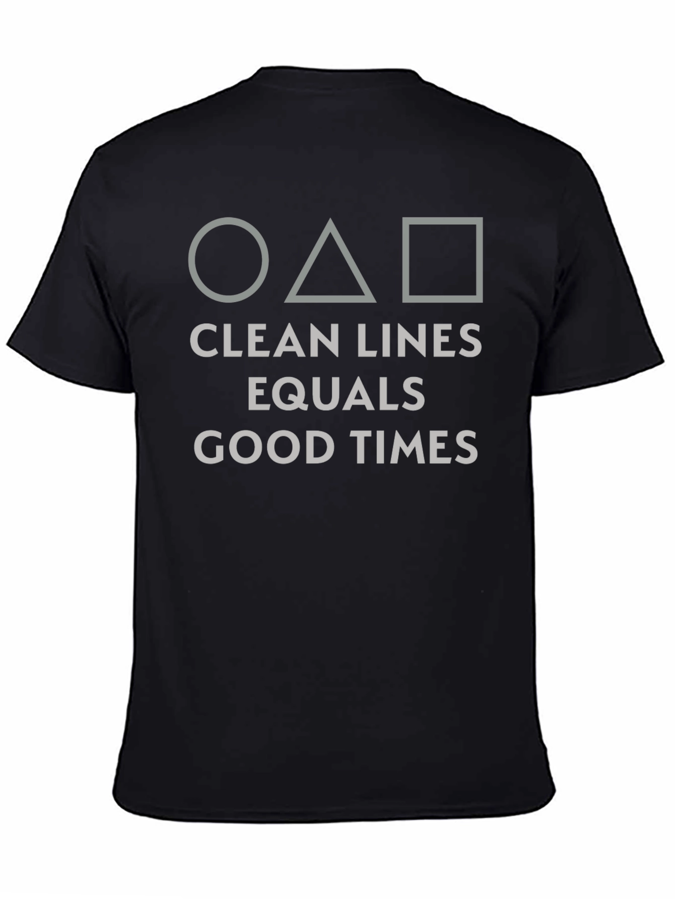 Geometric Graphic Tee - Clean Lines Good Times Shirt
