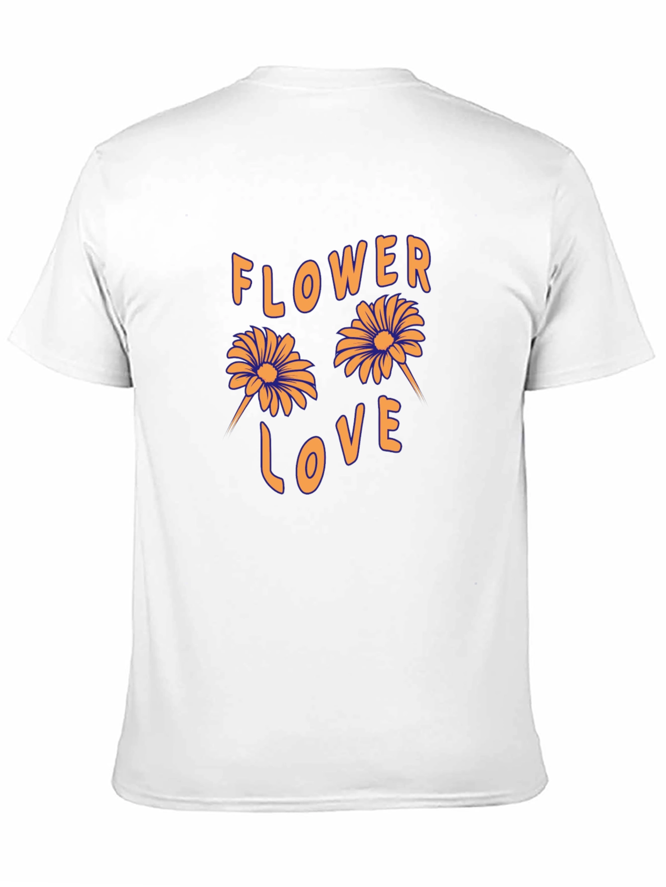 Flower Love Graphic Tee - Retro Style