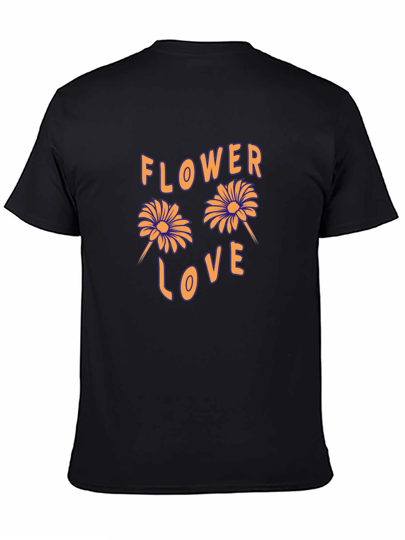 Flower Love Graphic Tee - Retro Style