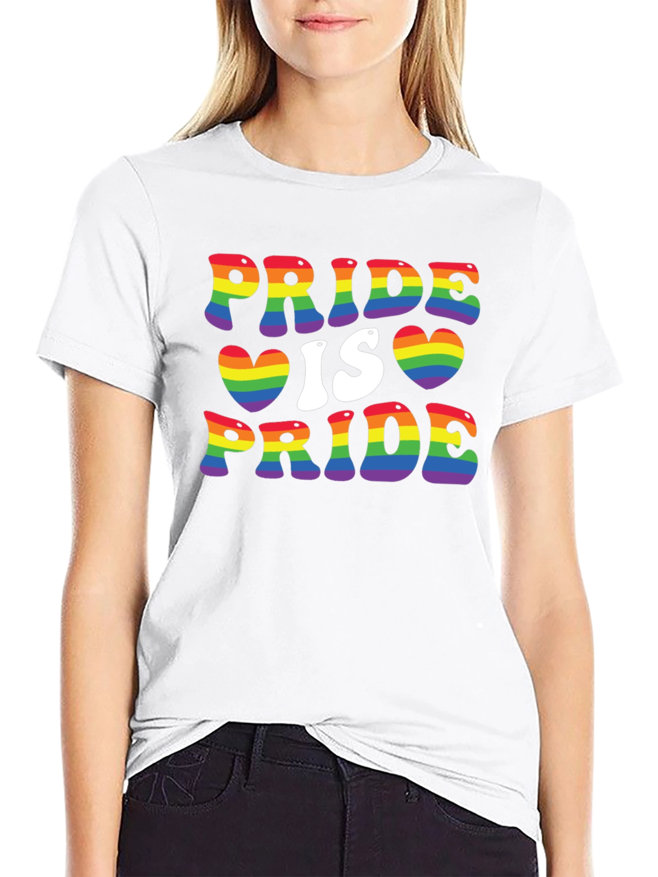 Pride is Pride Rainbow Graphic T-Shirt