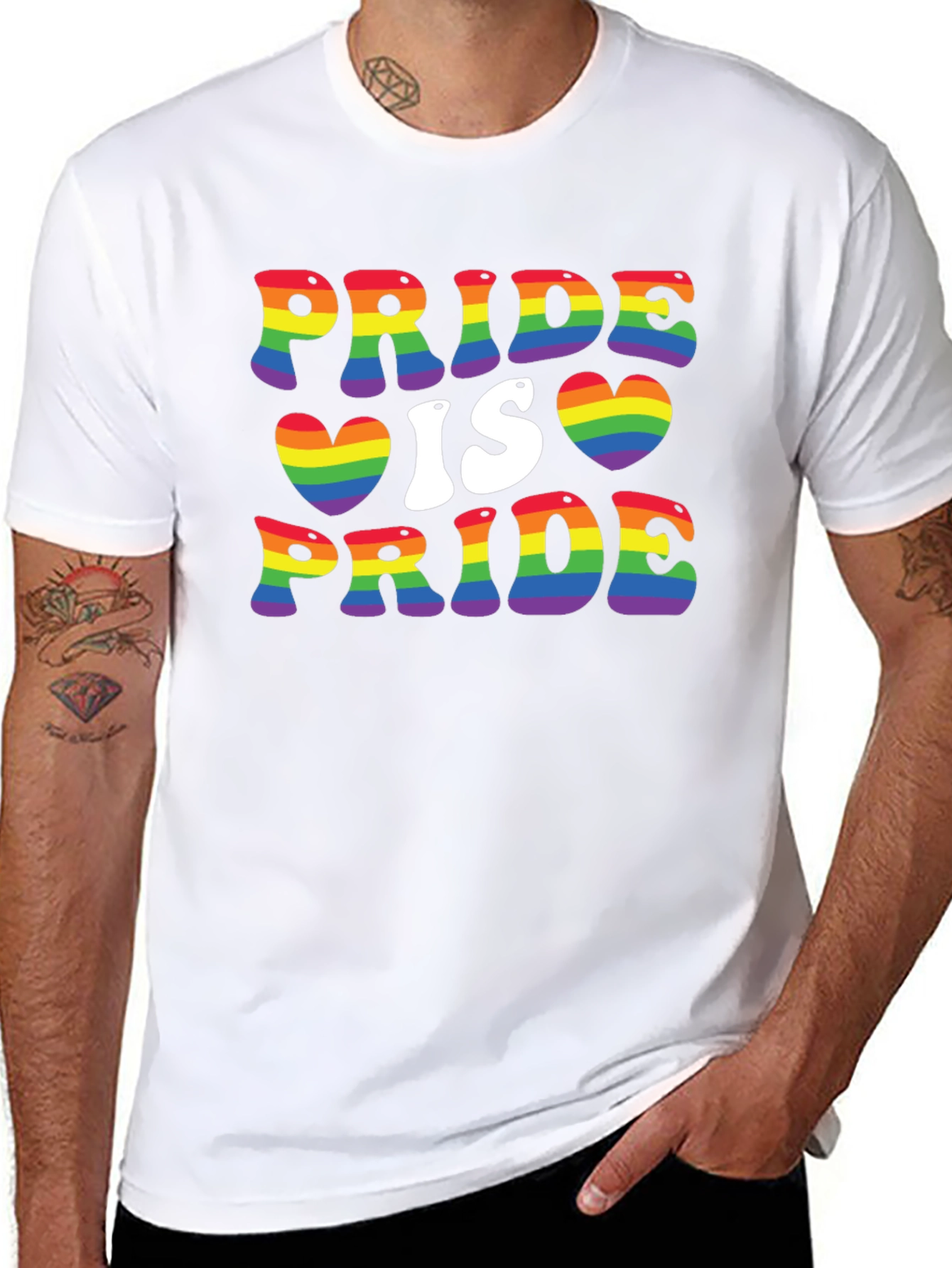 Pride is Pride Rainbow Graphic T-Shirt