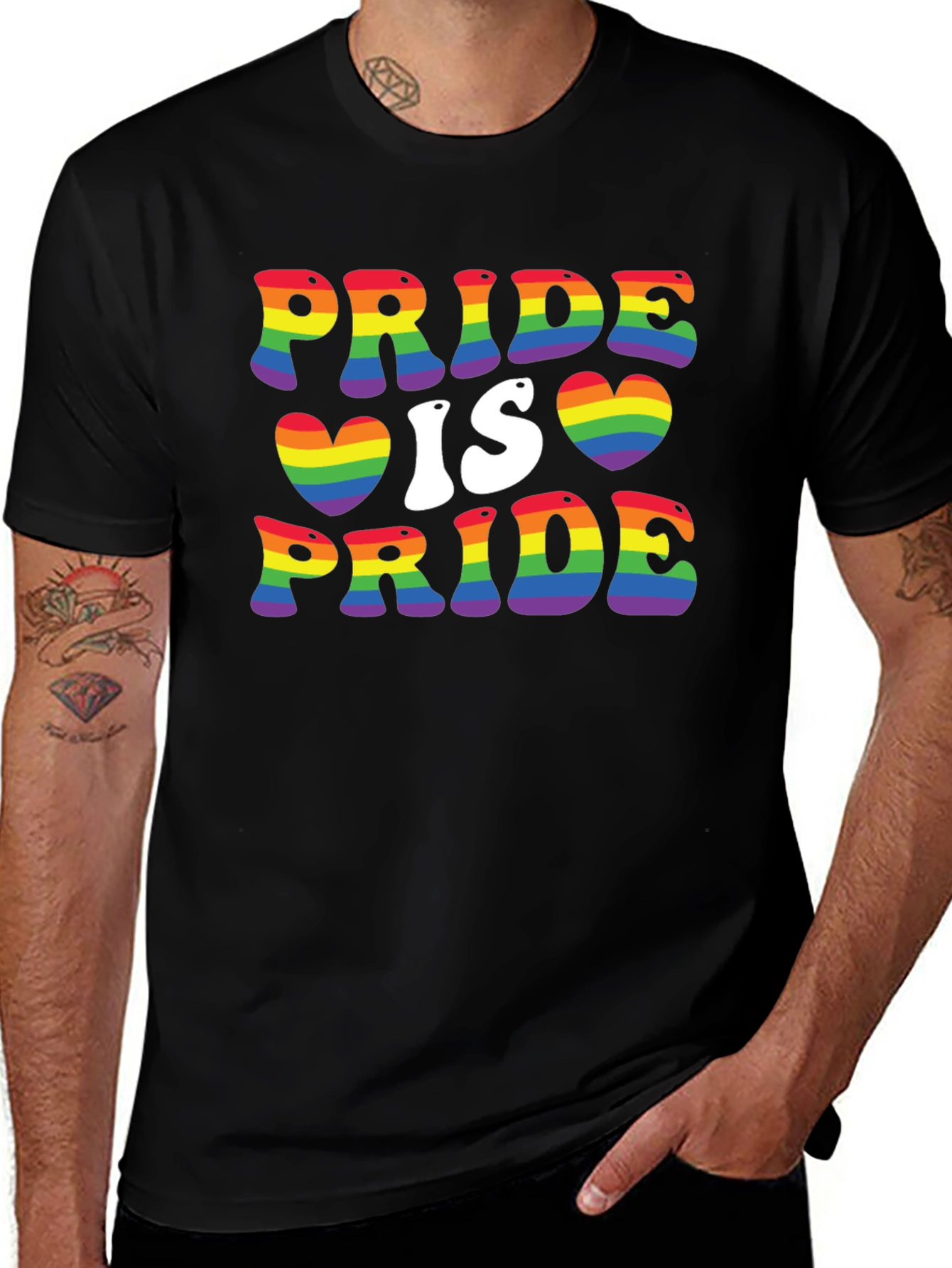 Pride is Pride Rainbow Graphic T-Shirt