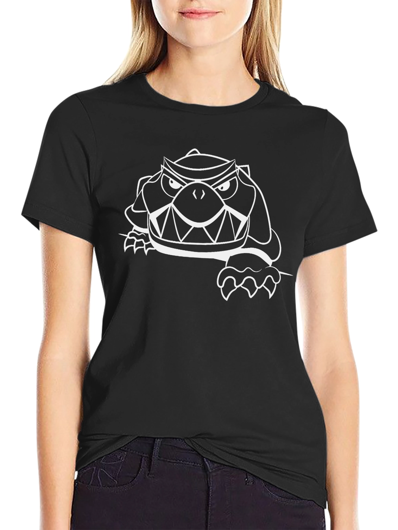 Bold Graphic Tee - Angry Turtle Design