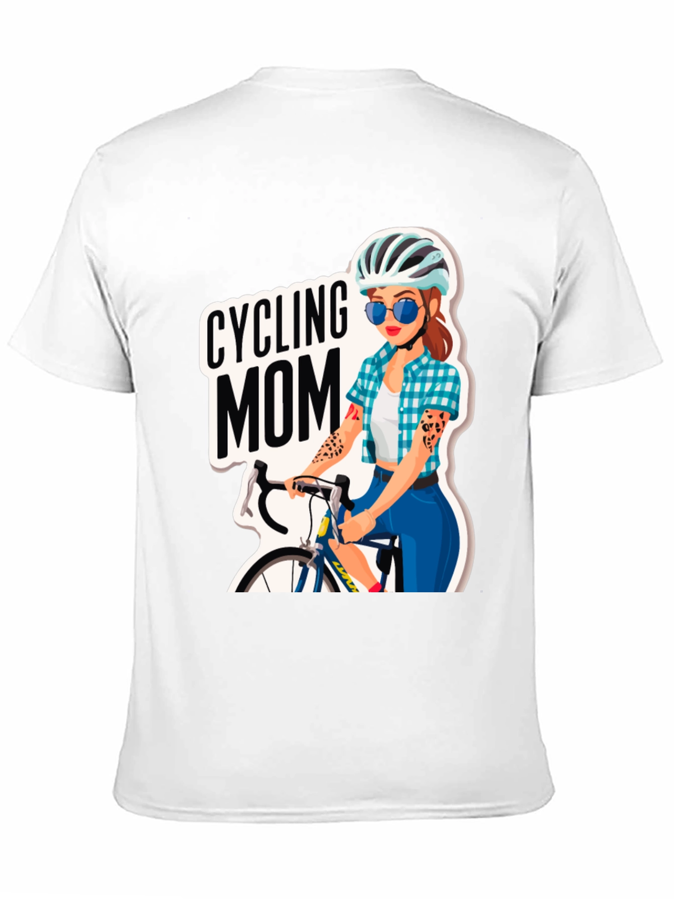 Cycling Mom Graphic Tee - Bike Lover T-Shirt