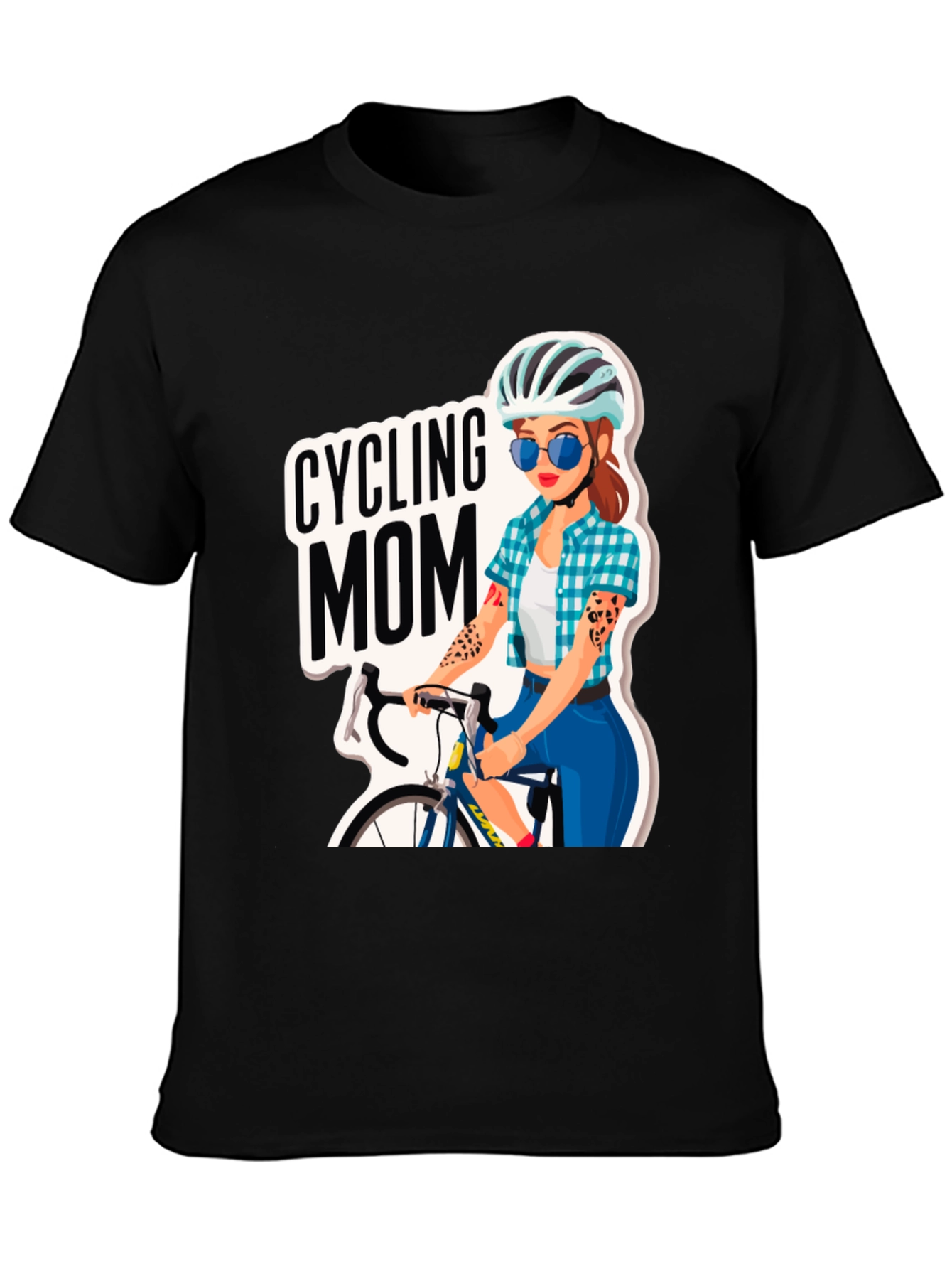 Cycling Mom Graphic Tee - Bike Lover T-Shirt