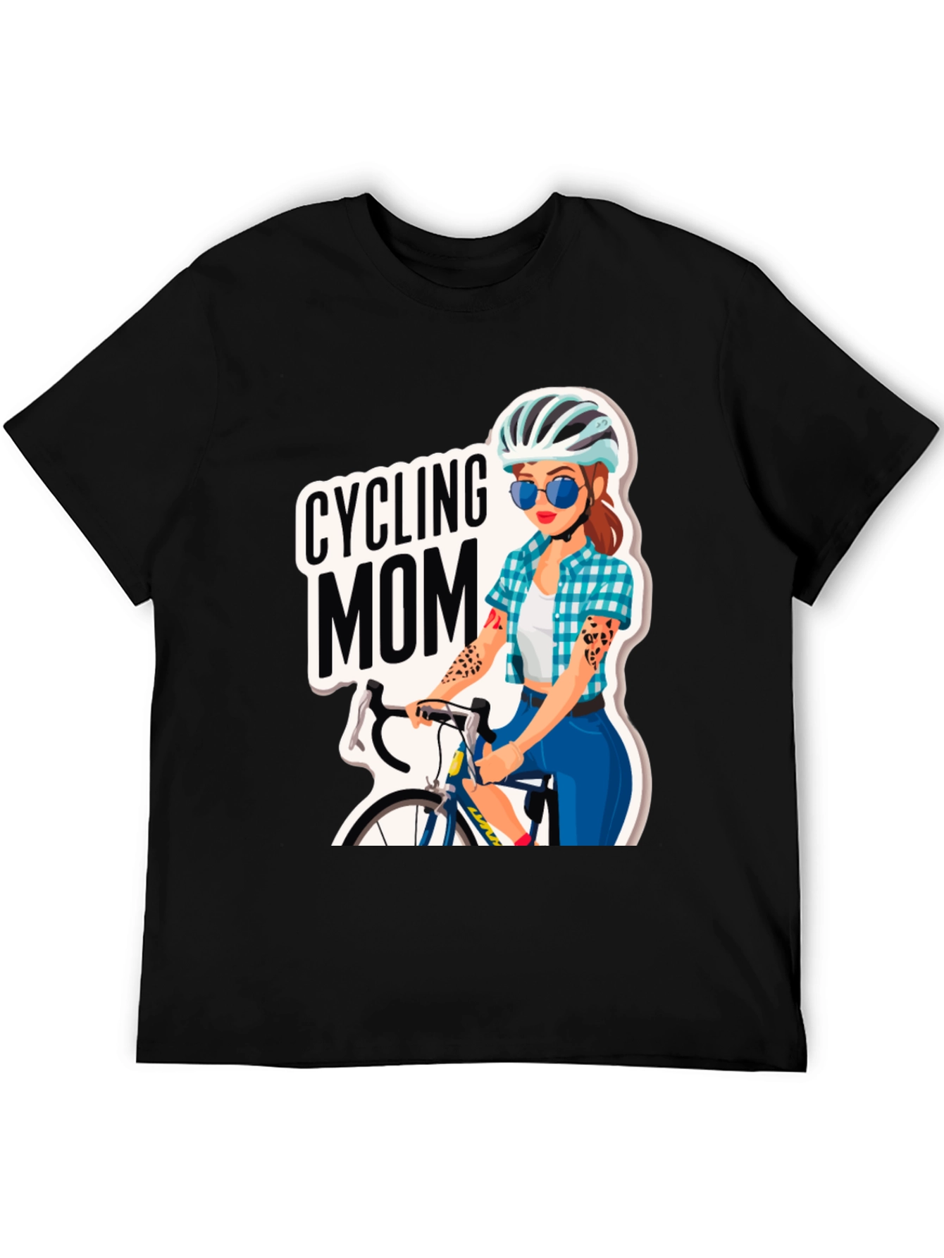 Cycling Mom Graphic Tee - Bike Lover T-Shirt