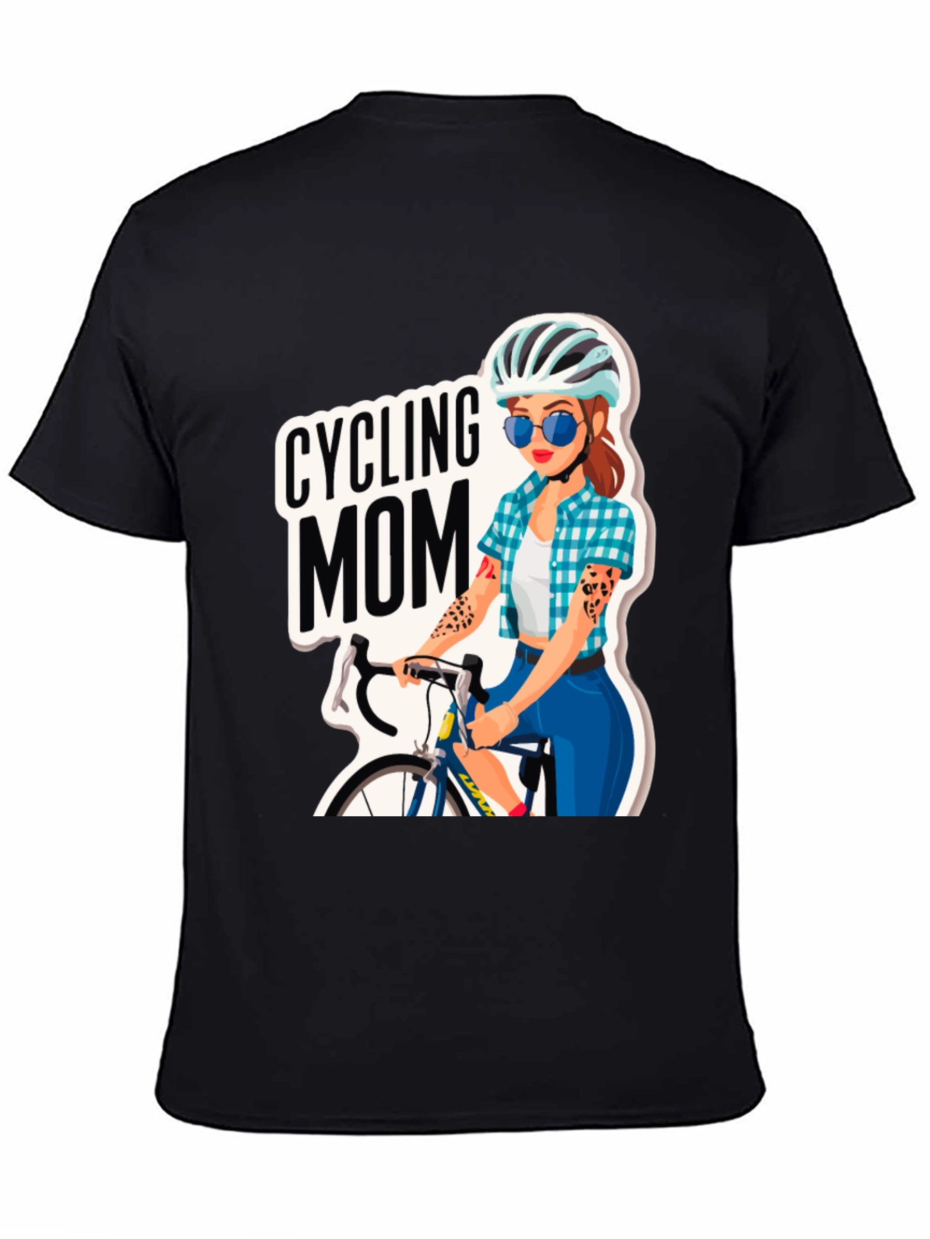 Cycling Mom Graphic Tee - Bike Lover T-Shirt