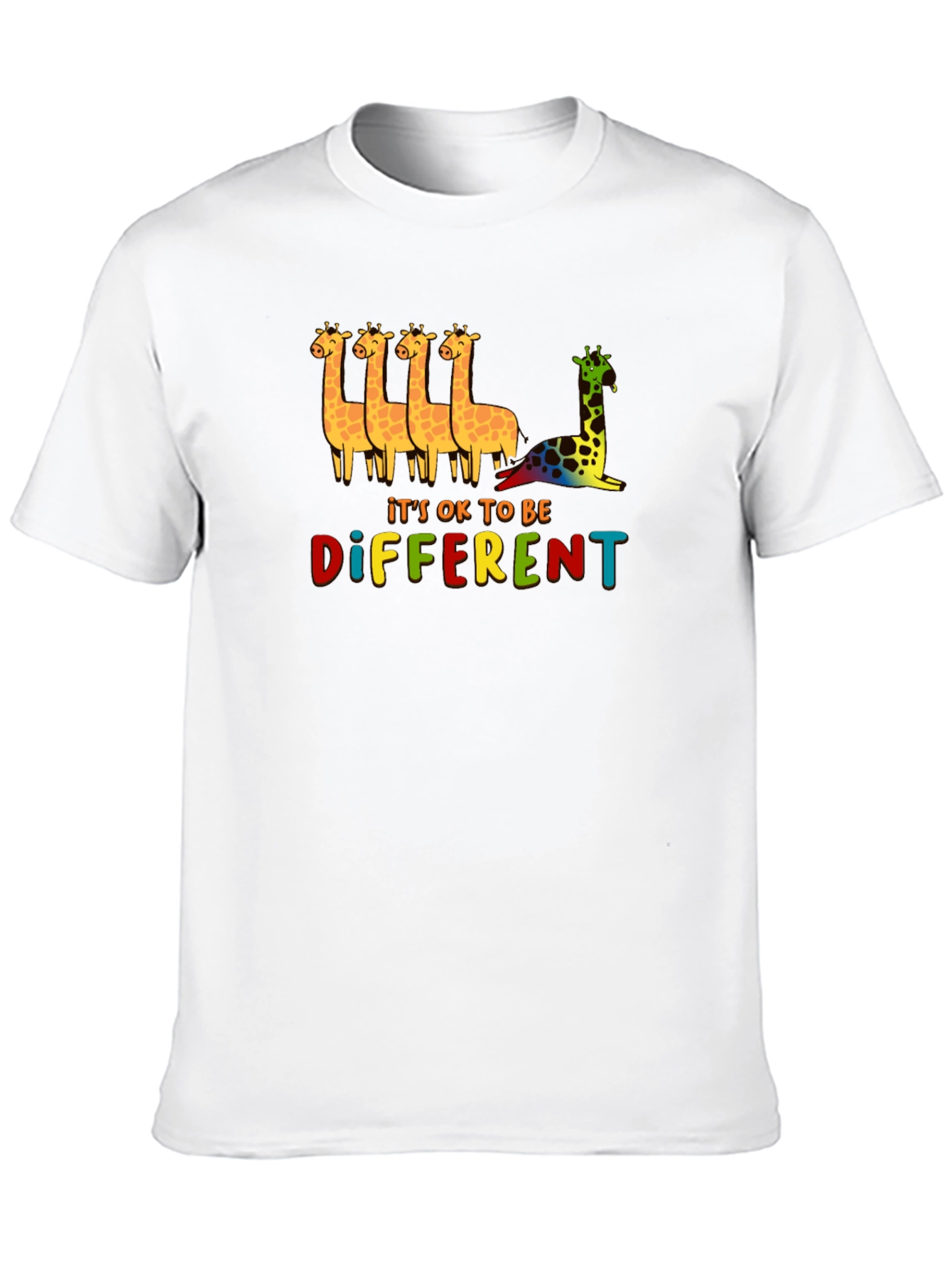 Its OK To Be Different Giraffe Graphic Tee