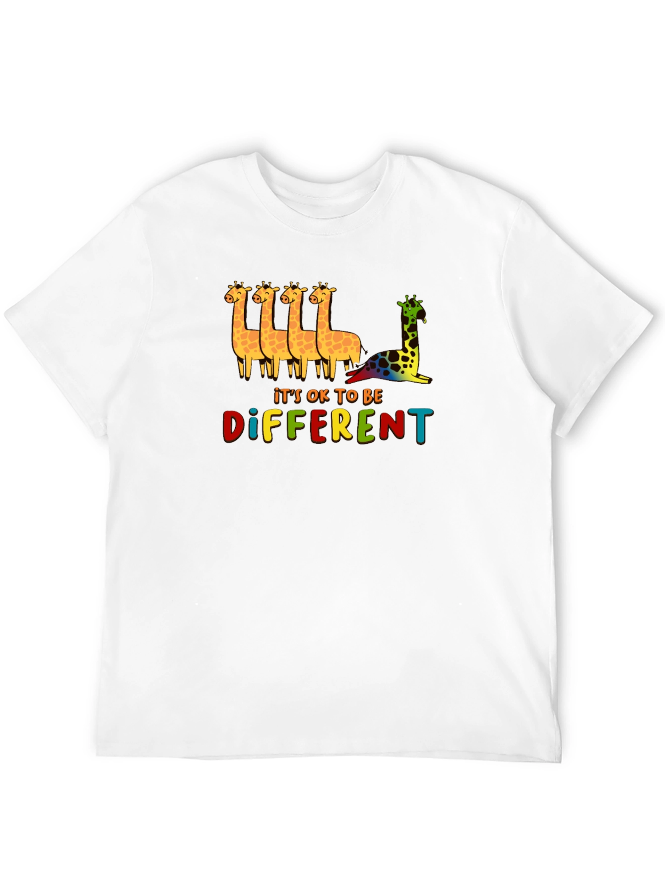 Its OK To Be Different Giraffe Graphic Tee