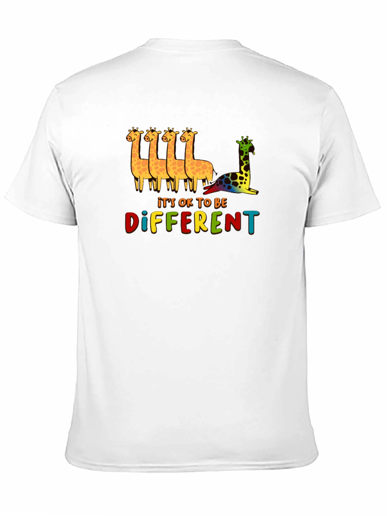 Its OK To Be Different Giraffe Graphic Tee