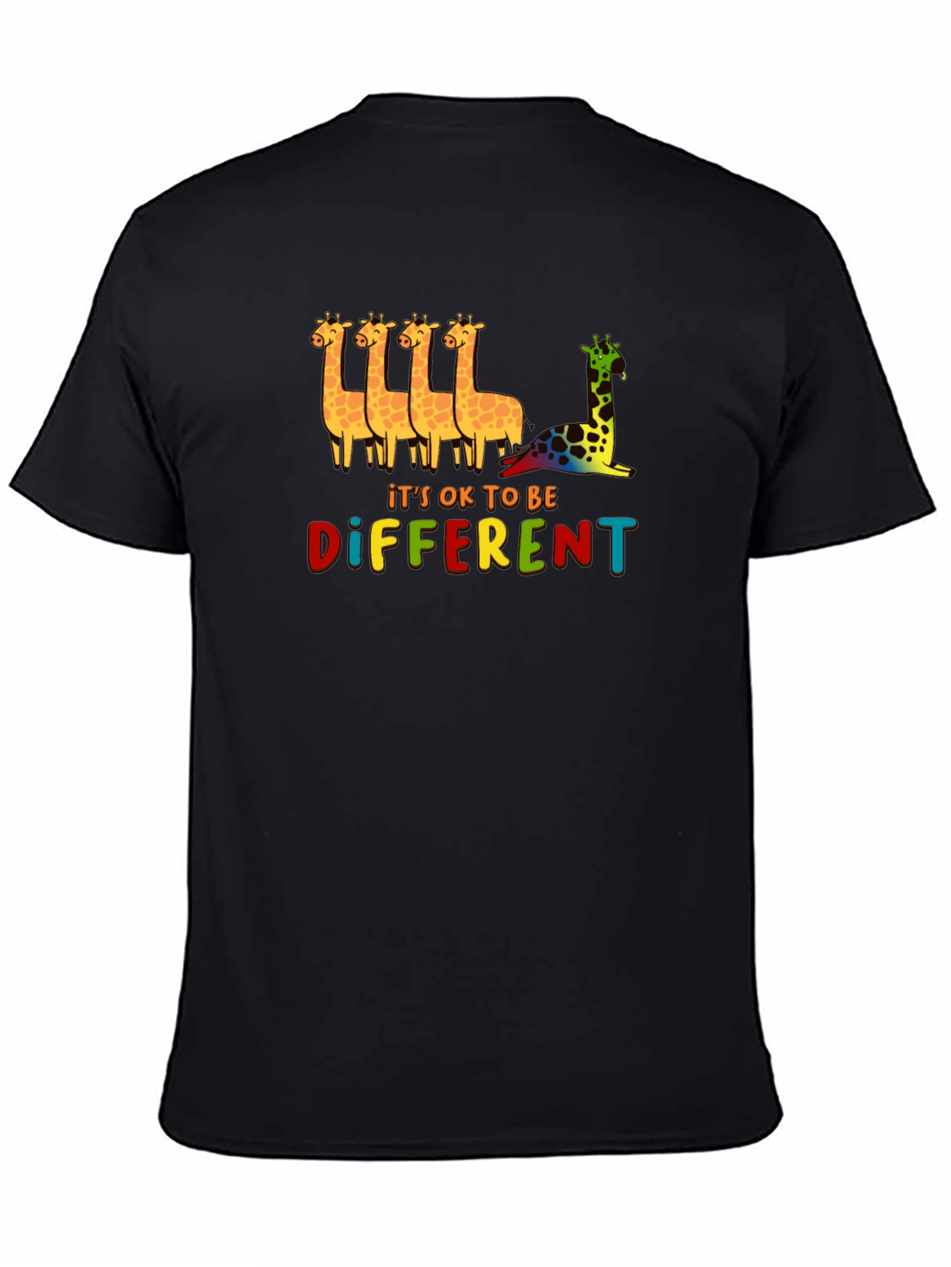Its OK To Be Different Giraffe Graphic Tee