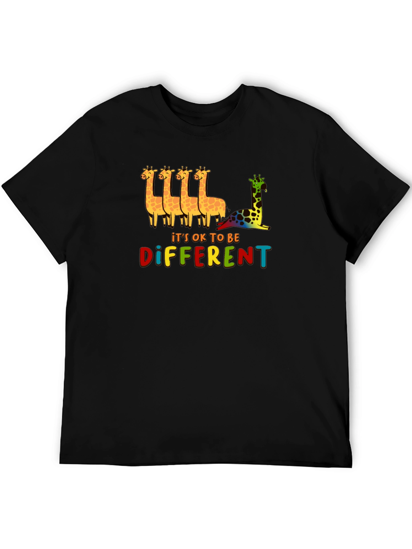 Its OK To Be Different Giraffe Graphic Tee