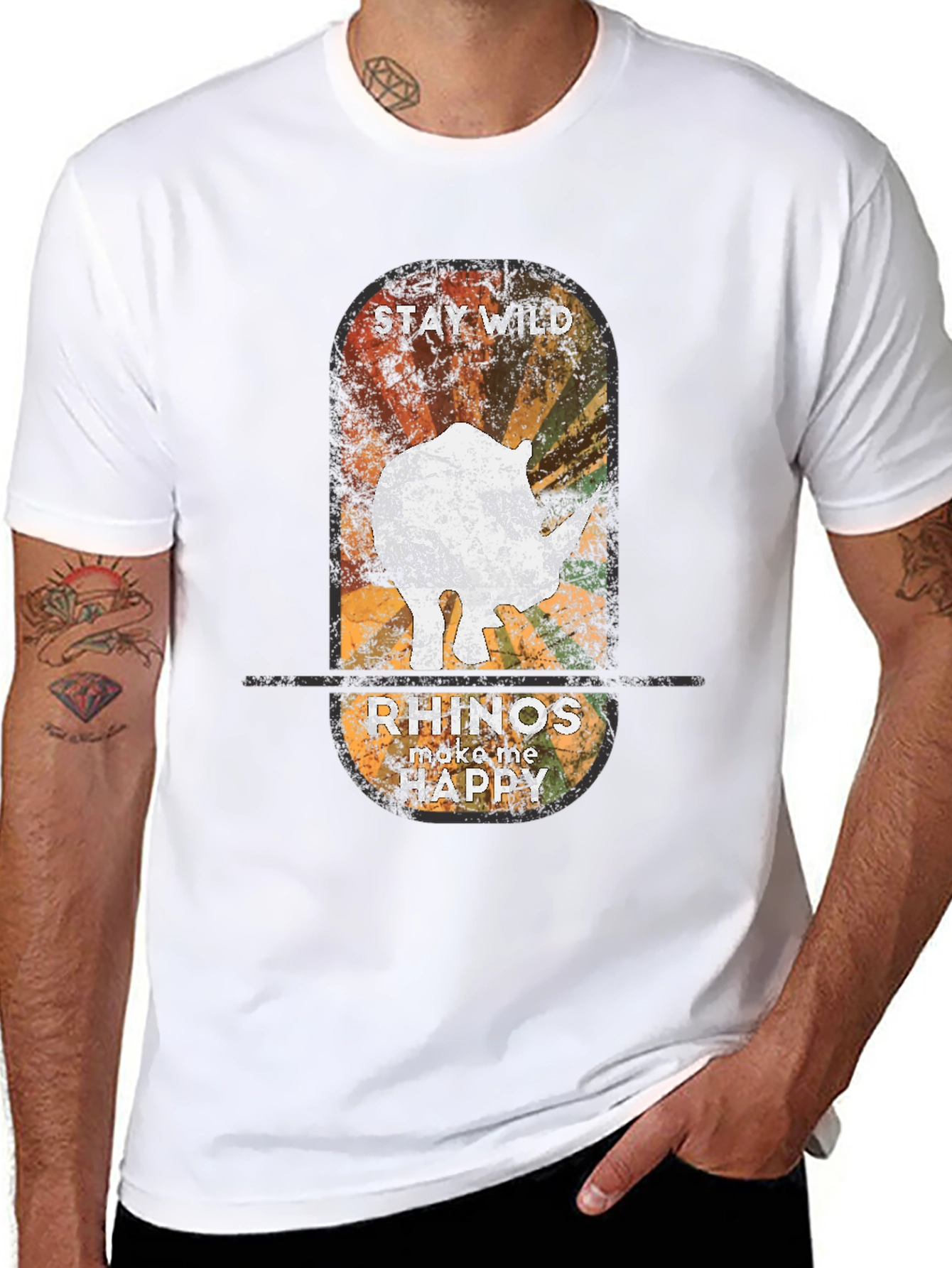 Stay Wild Rhinos T-Shirt