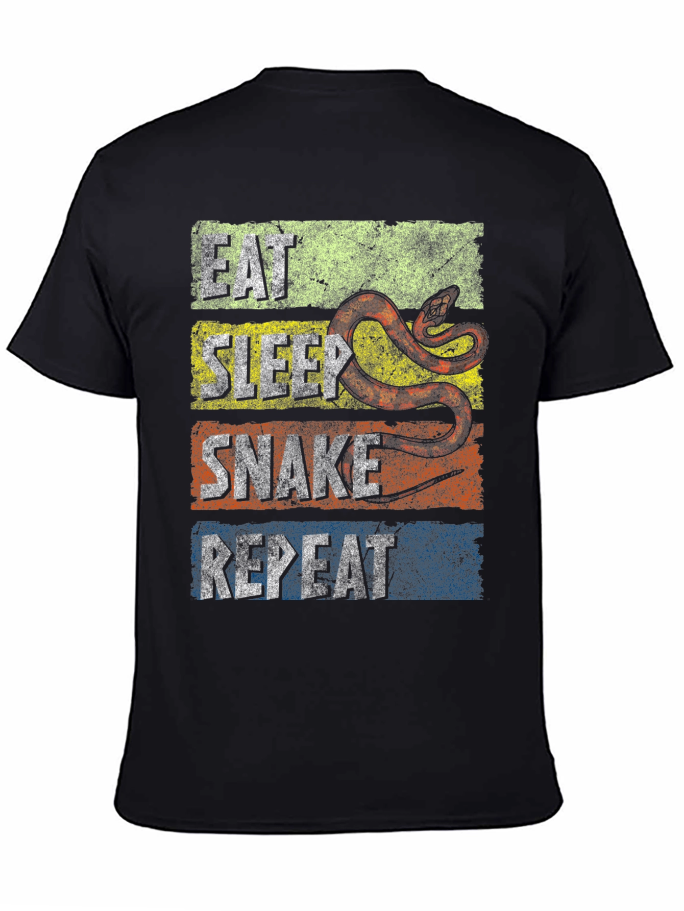 Eat Sleep Snake Repeat Graphic T-Shirt