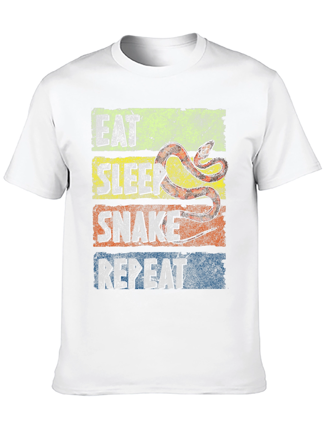 Eat Sleep Snake Repeat Graphic T-Shirt