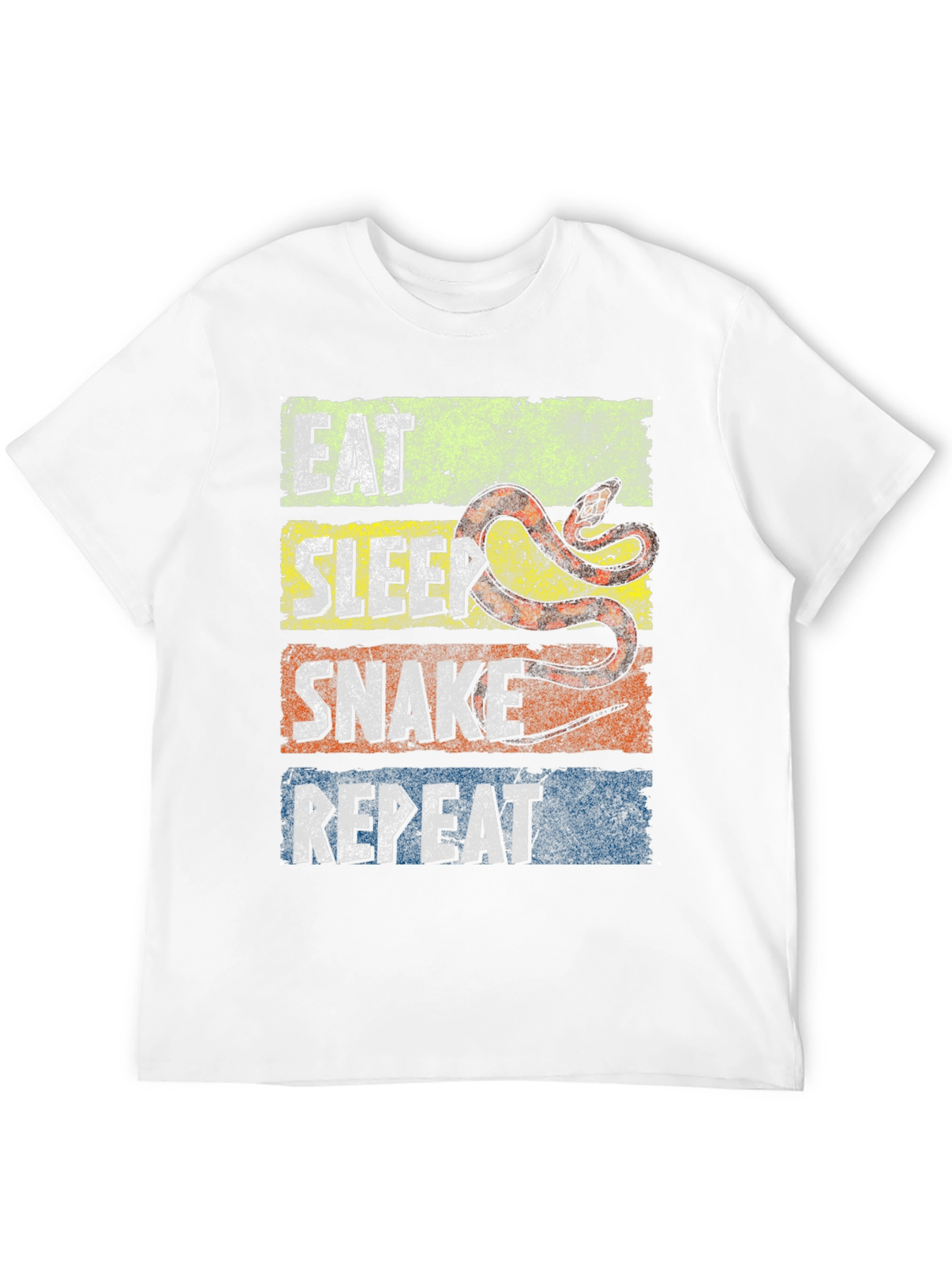 Eat Sleep Snake Repeat Graphic T-Shirt