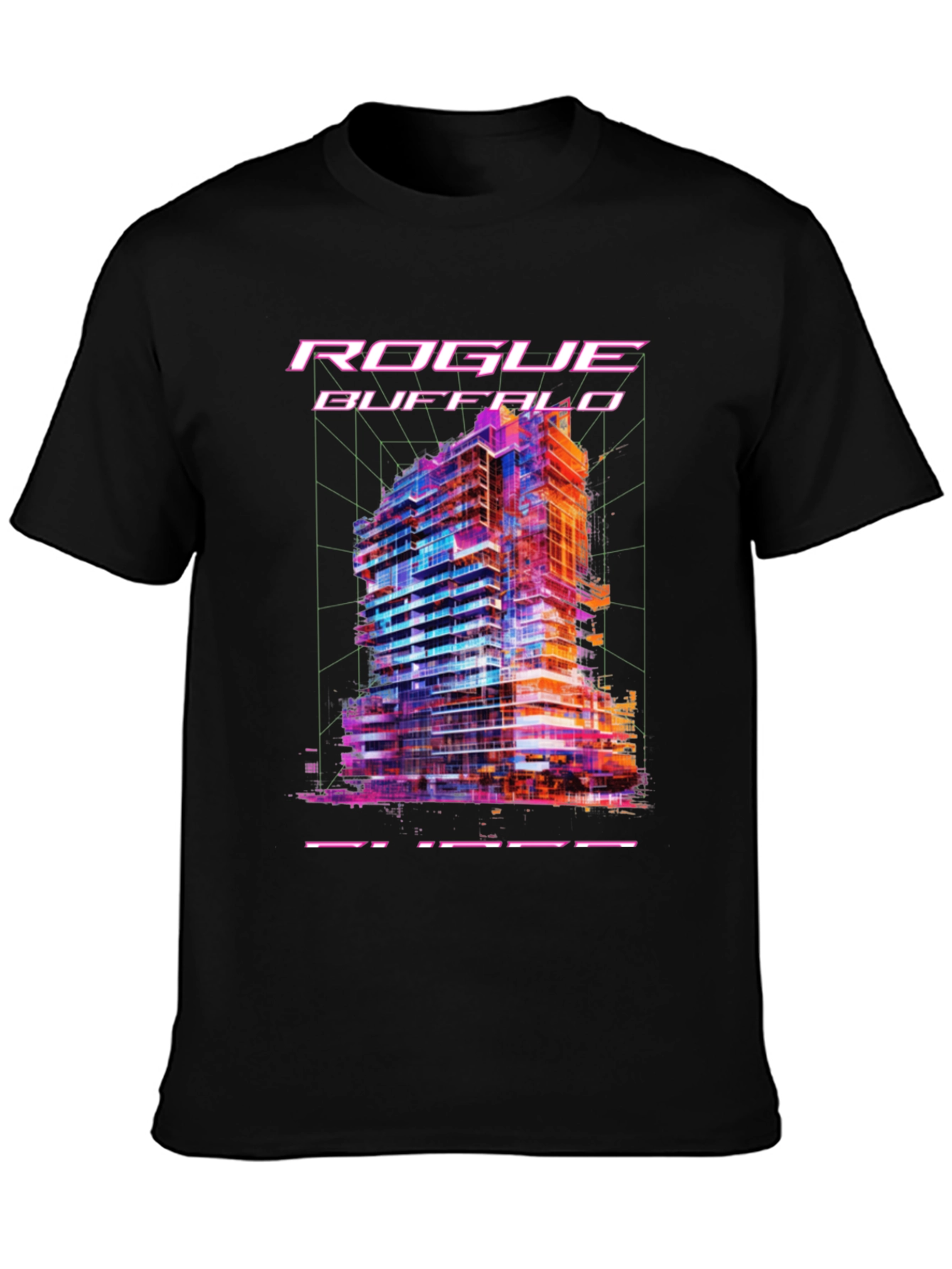 Rogue Buffalo Cityscape Graphic Tee - Black