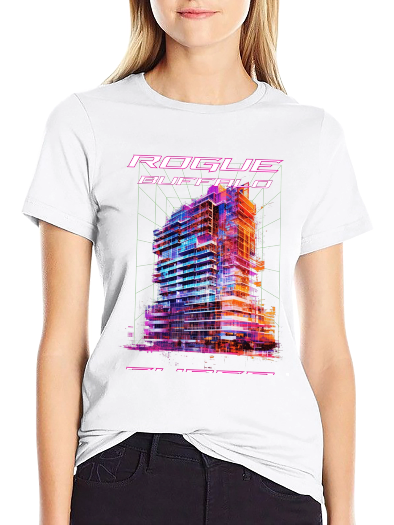 Rogue Buffalo Cityscape Graphic Tee - Black