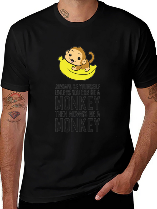 Funny Monkey Banana T-Shirt - Be Yourself!