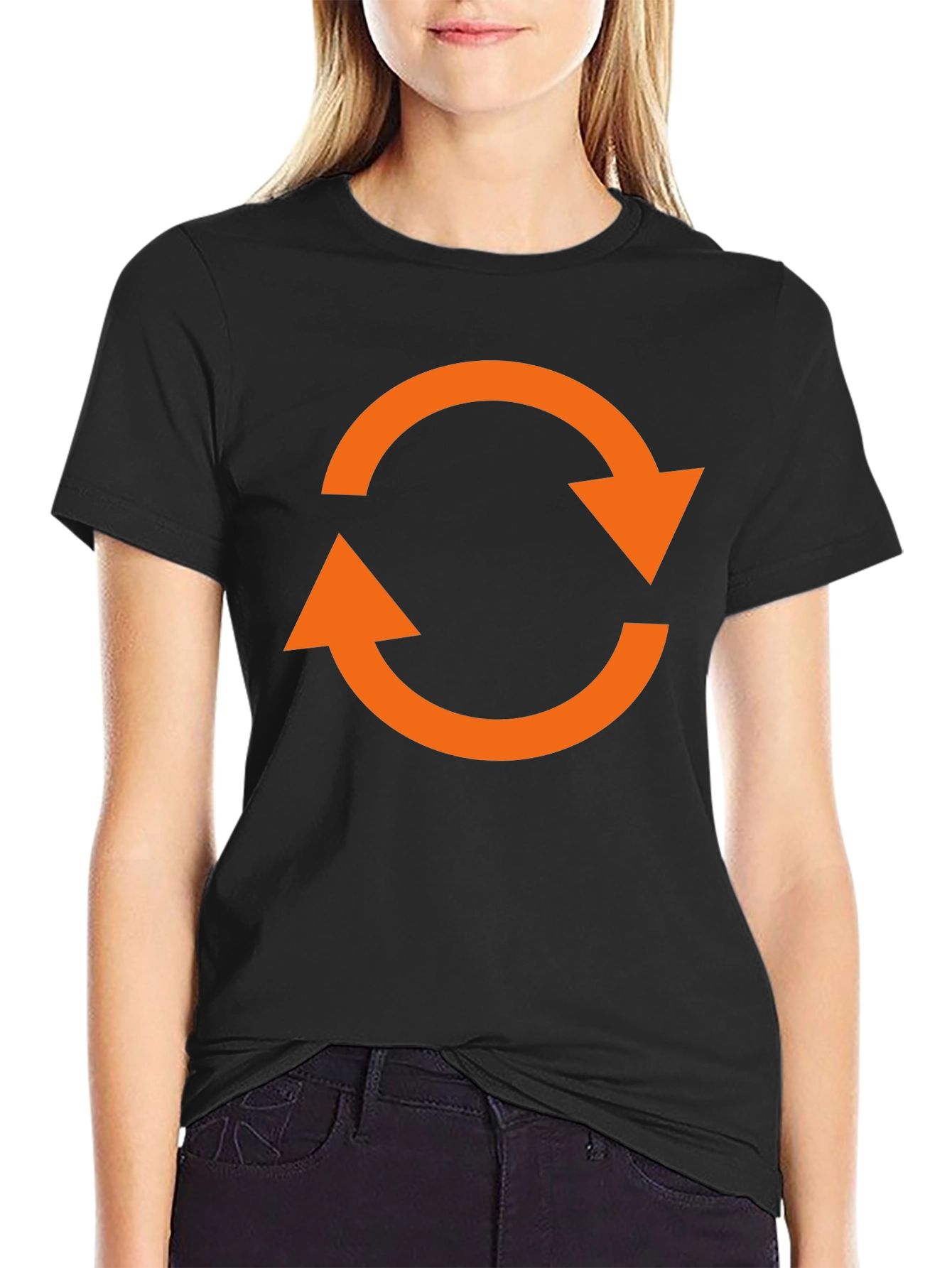 Circular Arrow Graphic T-Shirt