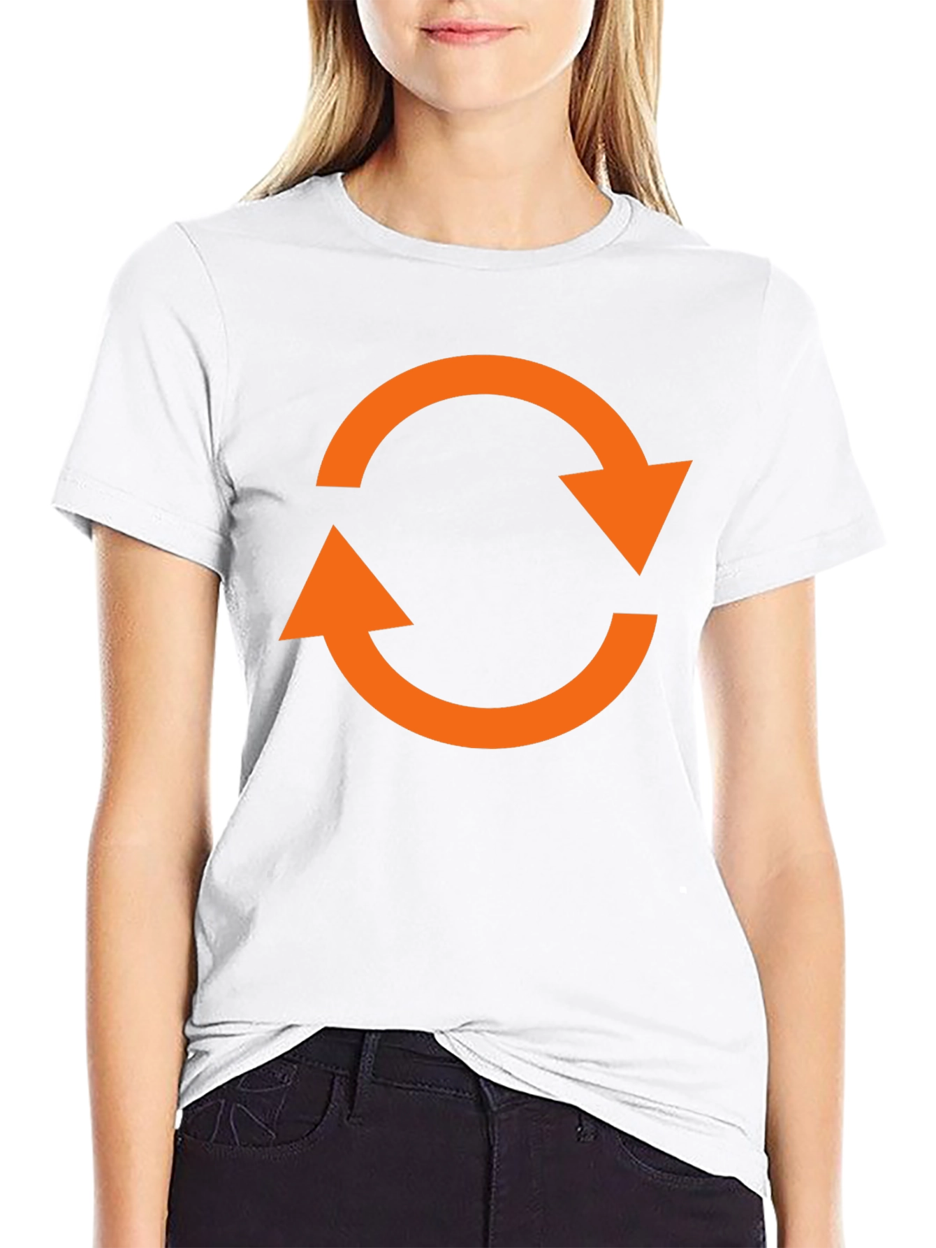 Circular Arrow Graphic T-Shirt