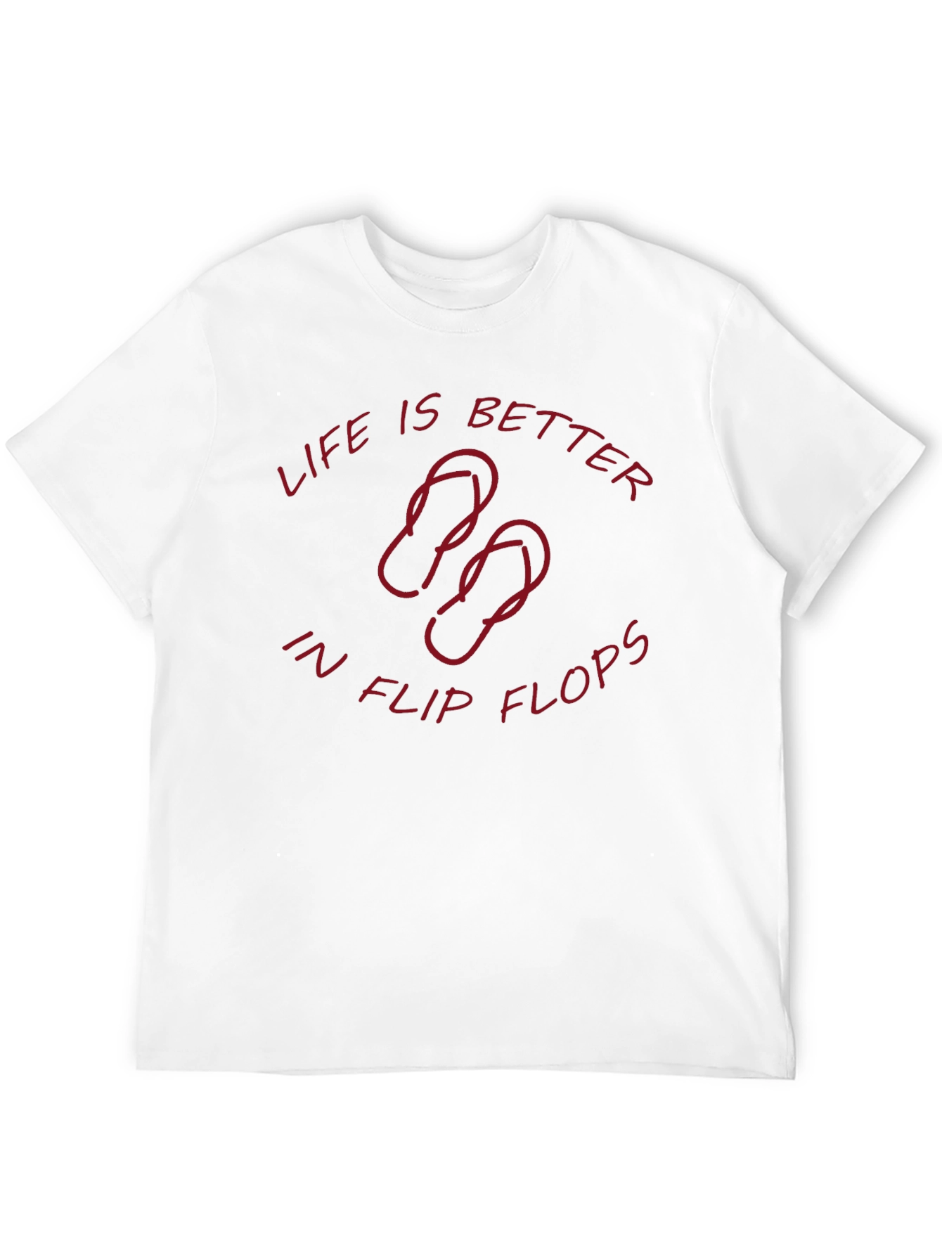 Life is Better in Flip Flops Black T-Shirt