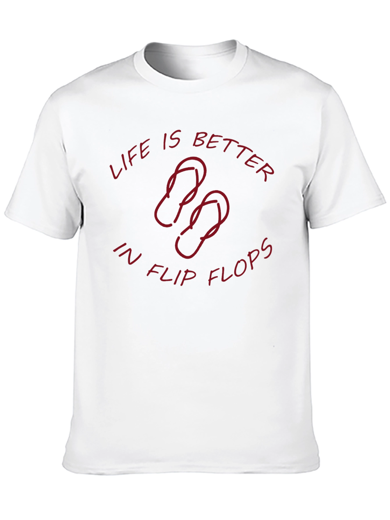Life is Better in Flip Flops Black T-Shirt