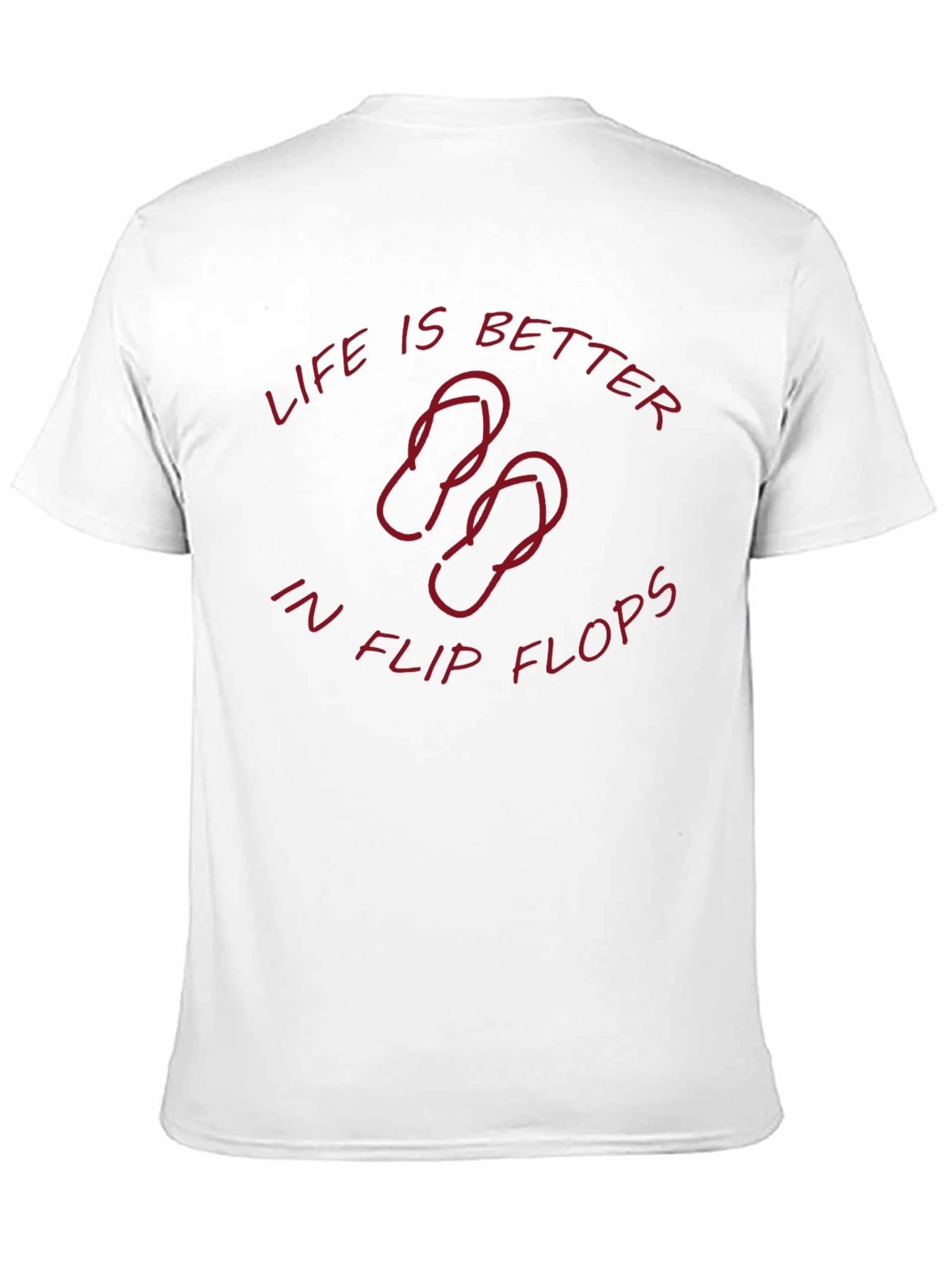 Life is Better in Flip Flops Black T-Shirt