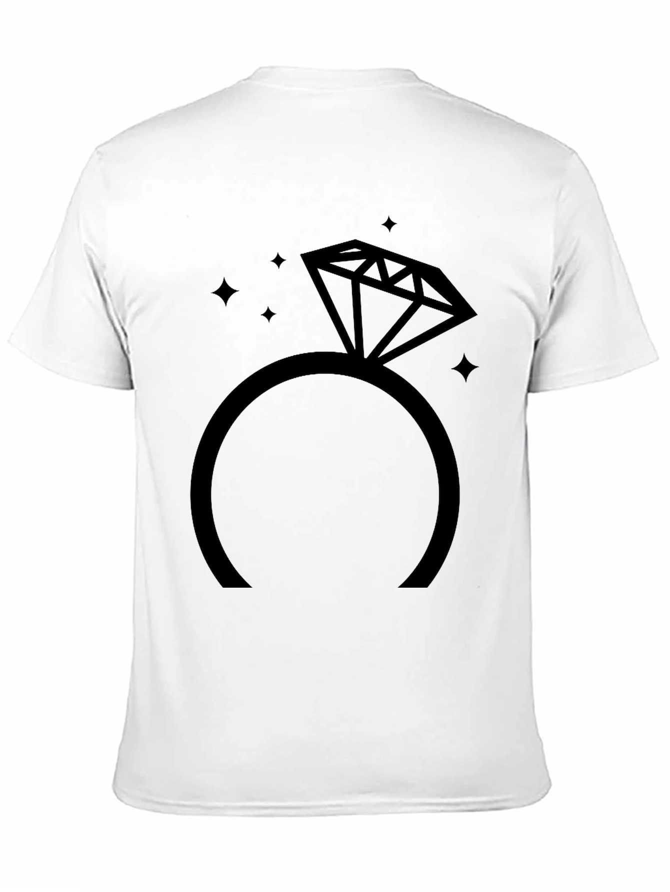 Diamond Ring Graphic Tee - Stylish & Unique