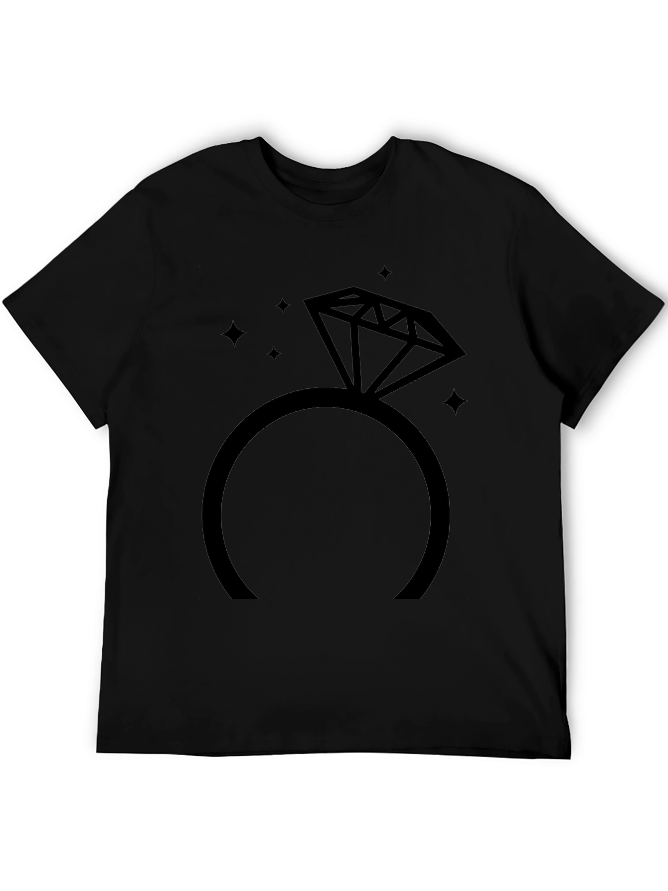 Diamond Ring Graphic Tee - Stylish & Unique
