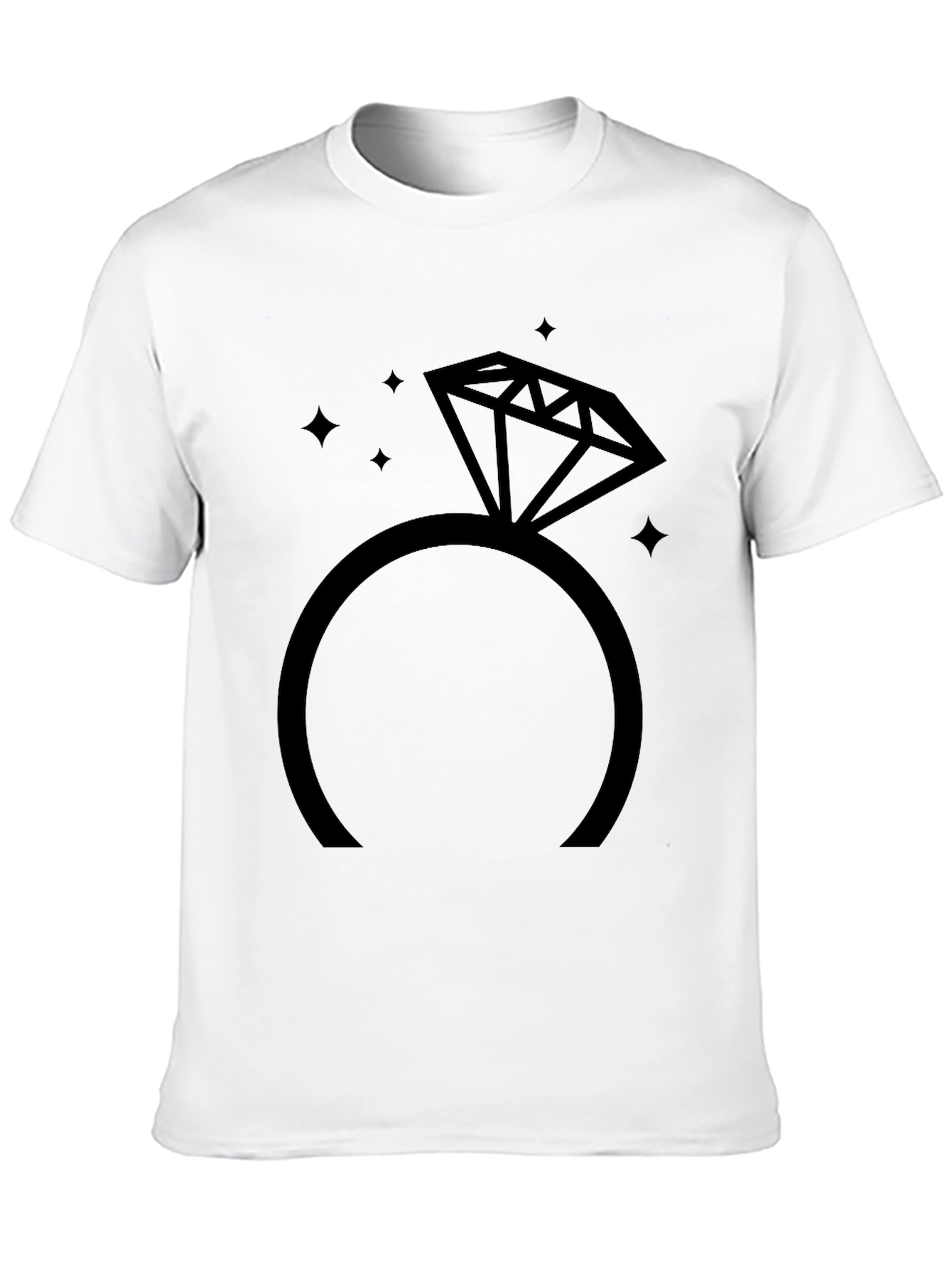 Diamond Ring Graphic Tee - Stylish & Unique