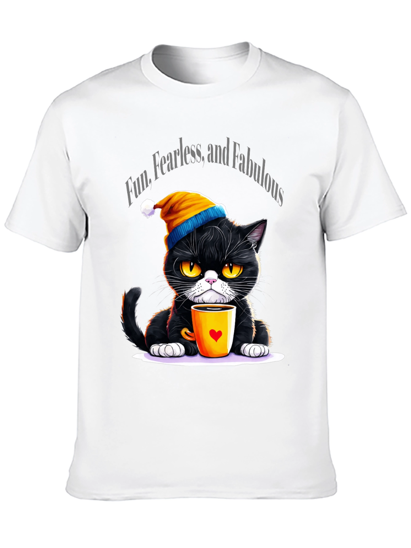 Fun Fearless Fabulous Cat T-Shirt