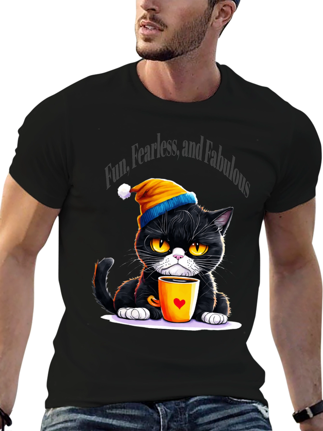Fun Fearless Fabulous Cat T-Shirt