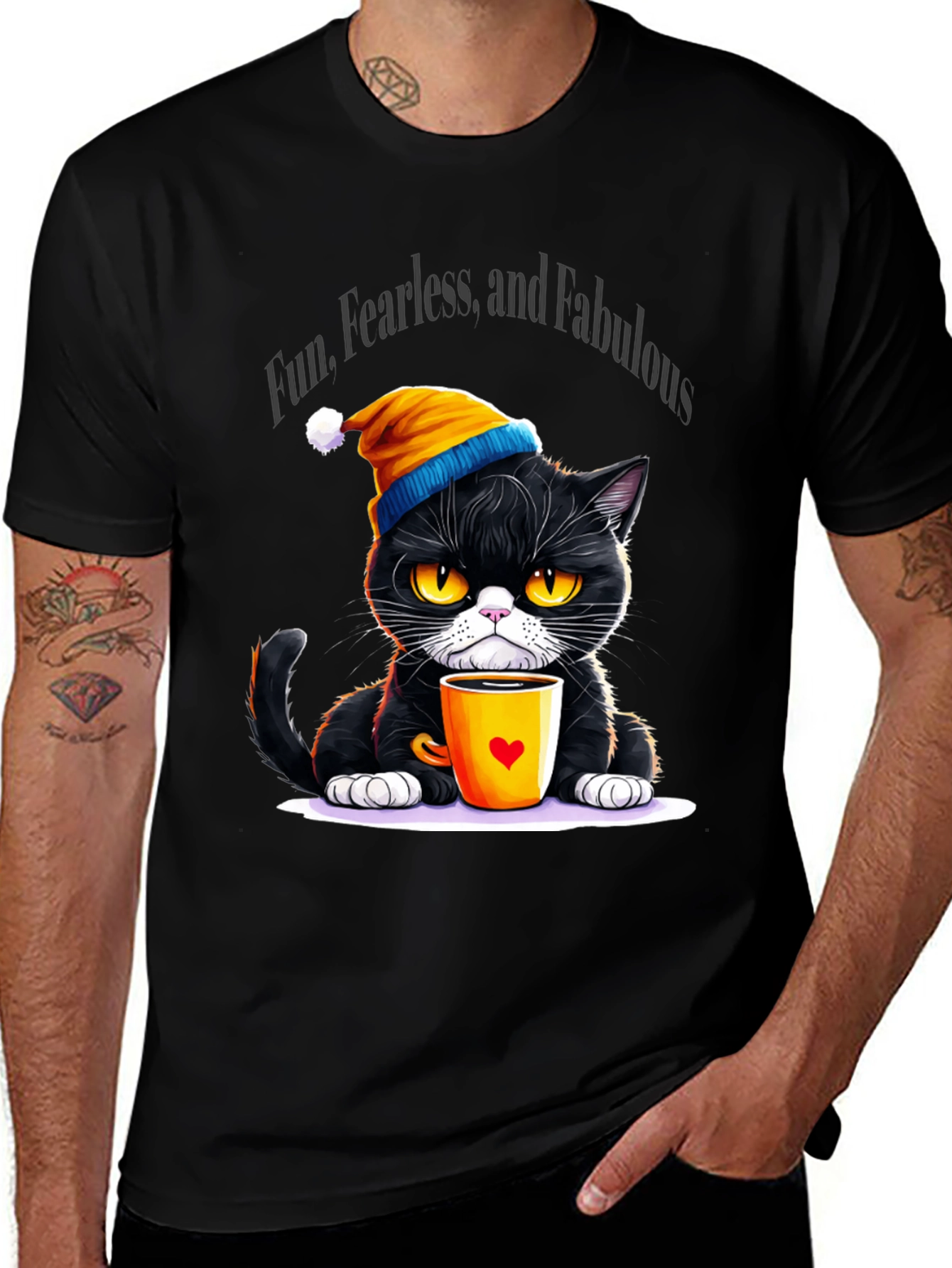 Fun Fearless Fabulous Cat T-Shirt
