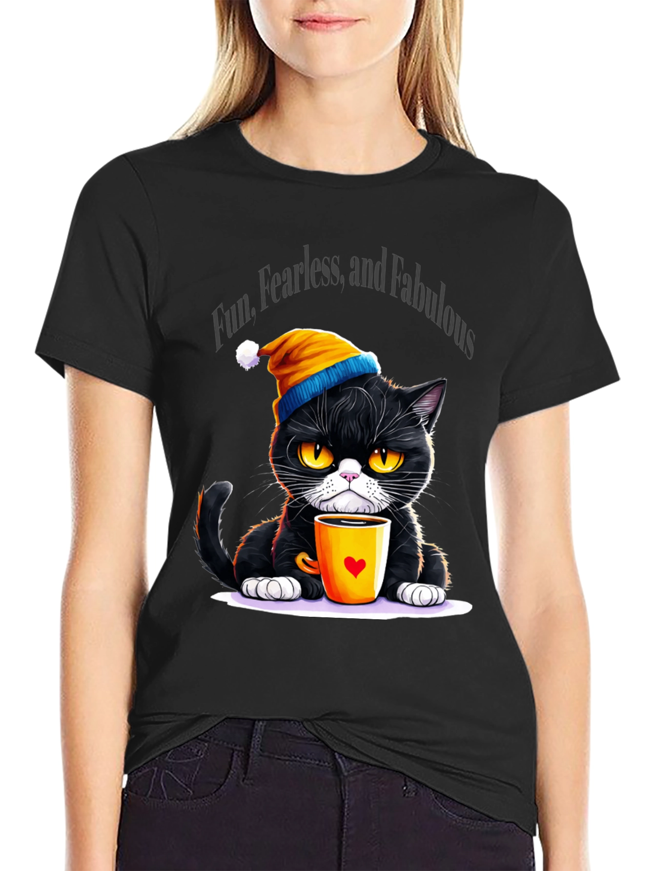 Fun Fearless Fabulous Cat T-Shirt