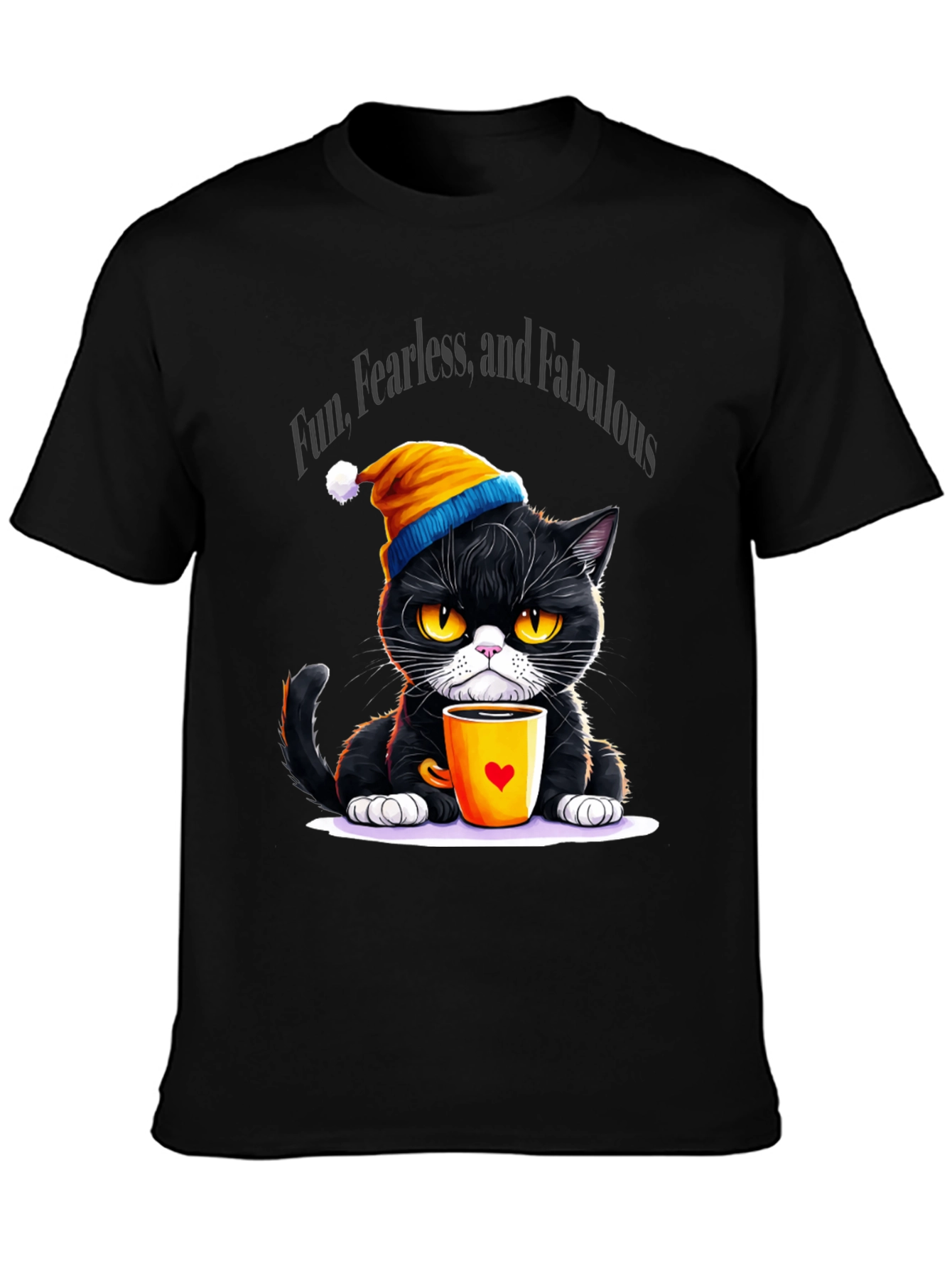 Fun Fearless Fabulous Cat T-Shirt