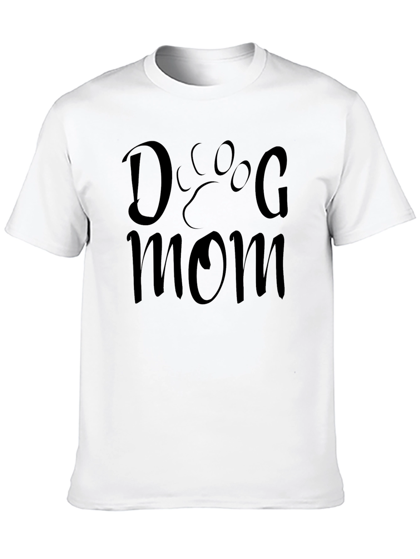 Dog Mom T-Shirt - Paw Print Design