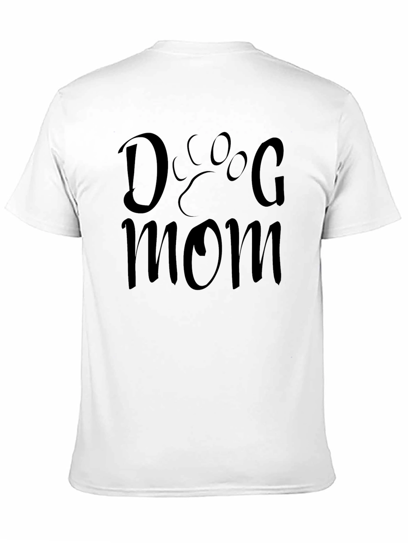 Dog Mom T-Shirt - Paw Print Design