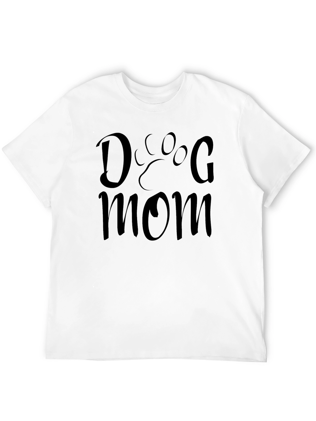 Dog Mom T-Shirt - Paw Print Design