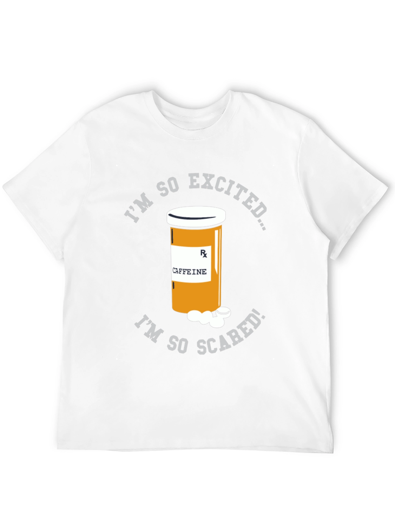 Caffeine Pill Bottle T-Shirt - Funny & Unique Design