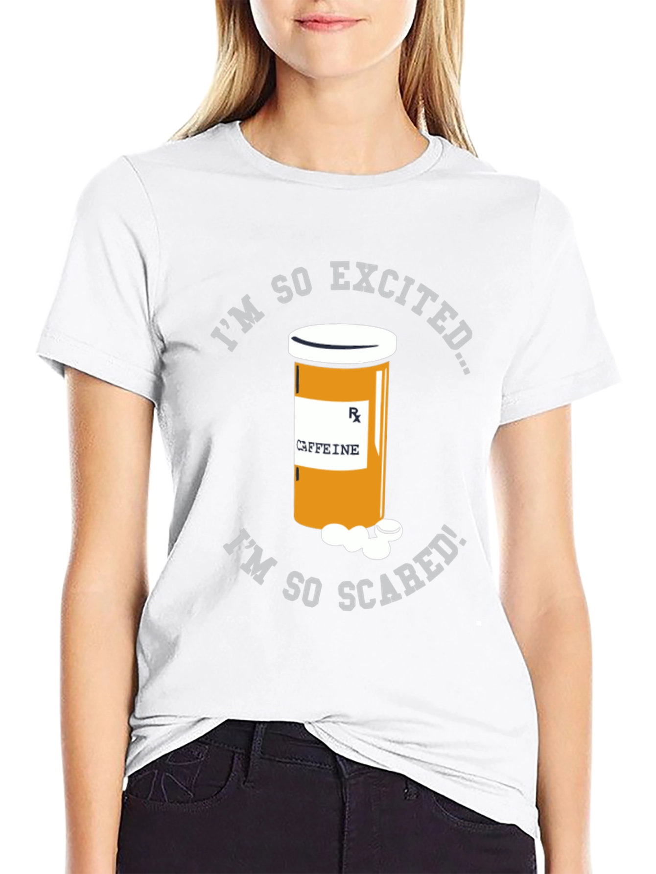 Caffeine Pill Bottle T-Shirt - Funny & Unique Design