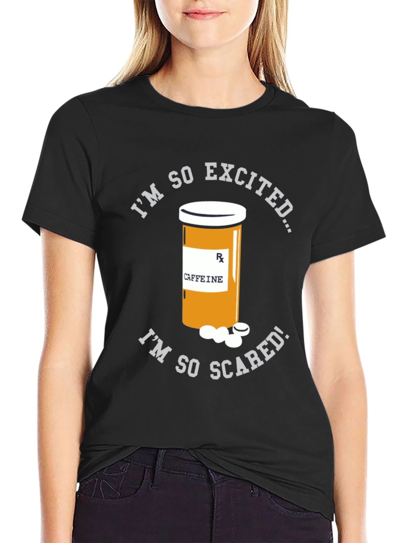 Caffeine Pill Bottle T-Shirt - Funny & Unique Design