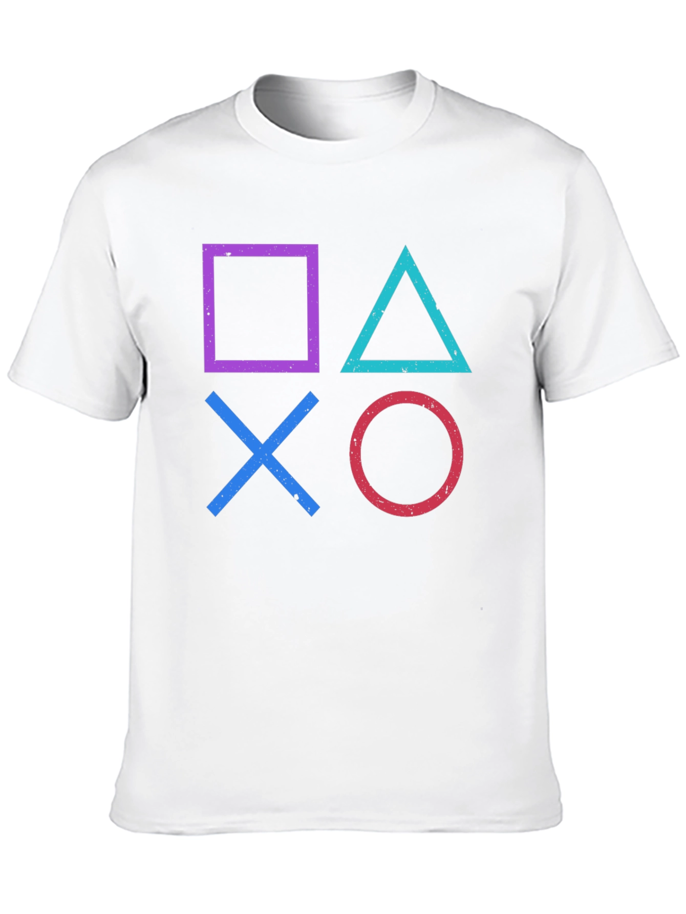Retro Gamer T-Shirt - PlayStation Symbols