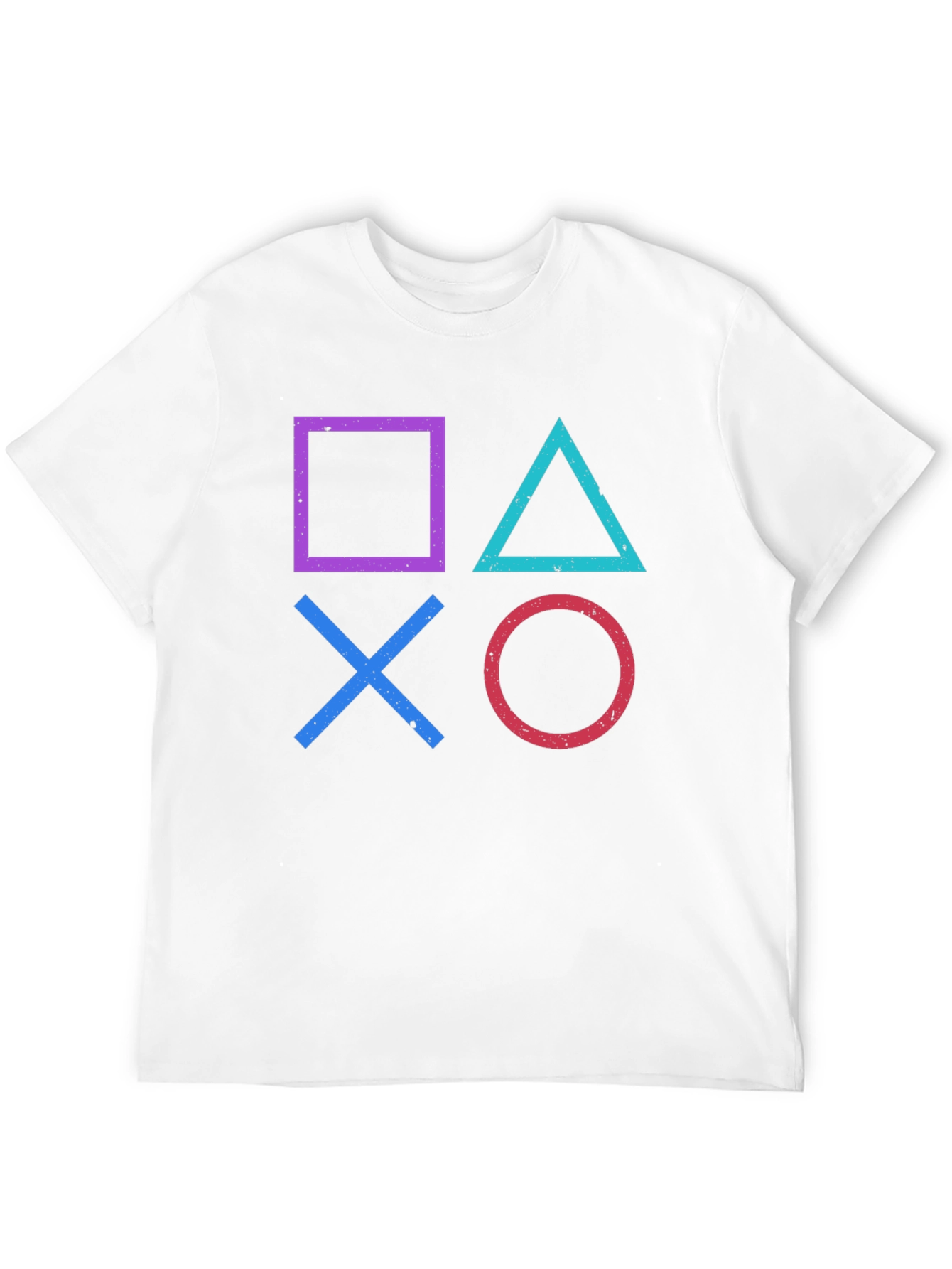 Retro Gamer T-Shirt - PlayStation Symbols