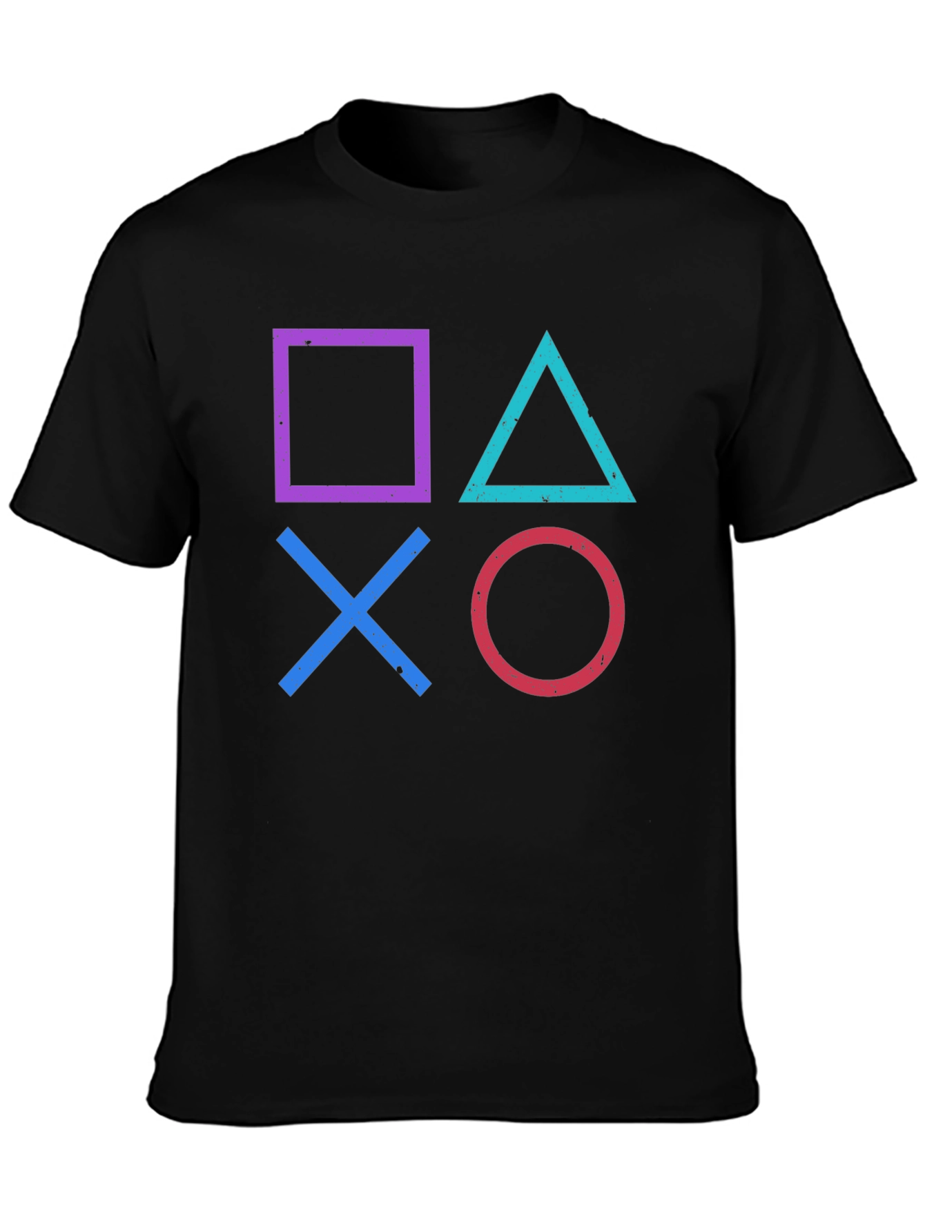 Retro Gamer T-Shirt - PlayStation Symbols