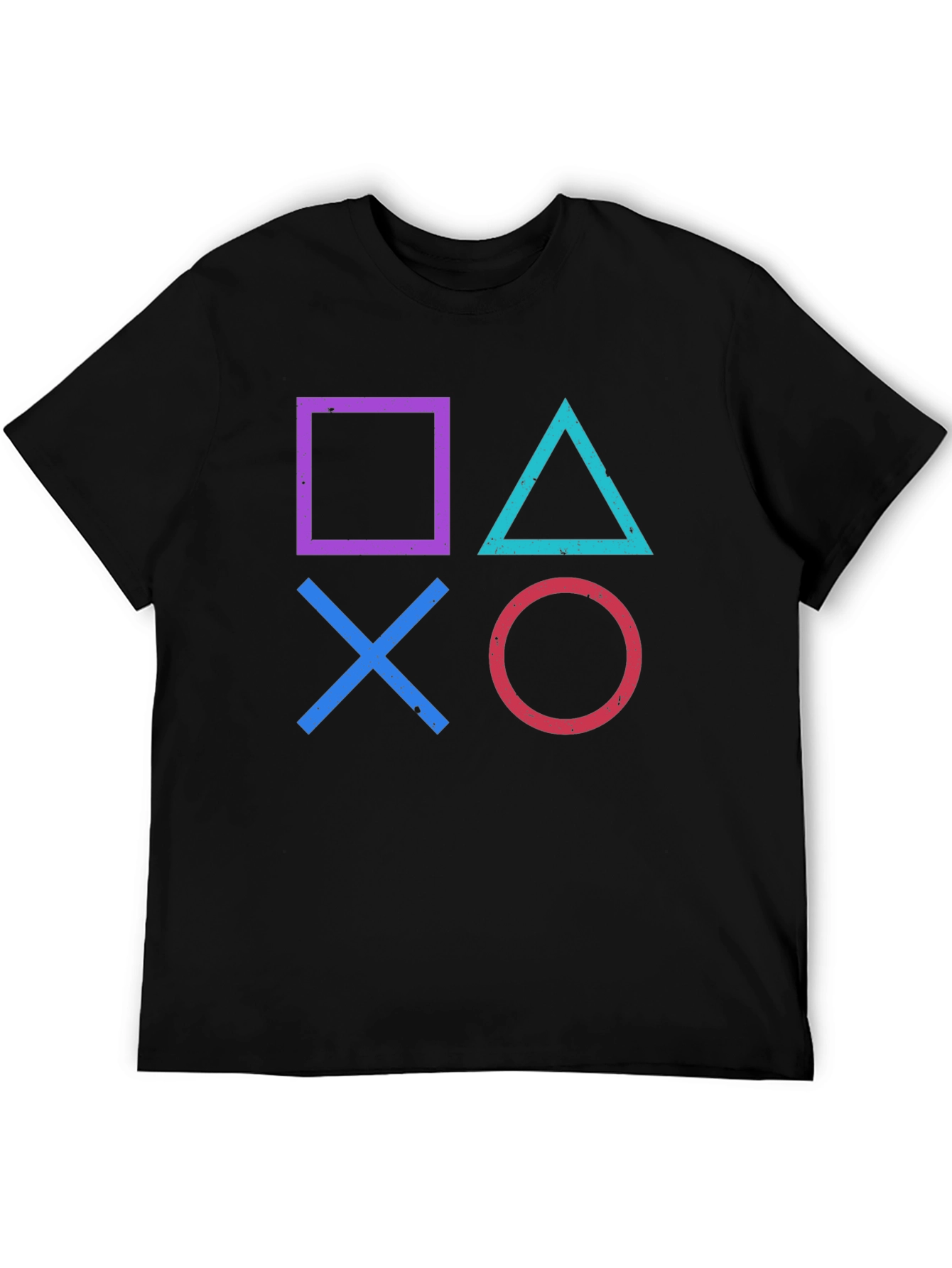 Retro Gamer T-Shirt - PlayStation Symbols