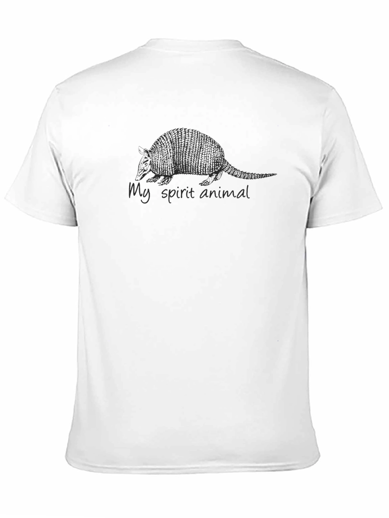 Armadillo Spirit Animal Graphic Tee - Black