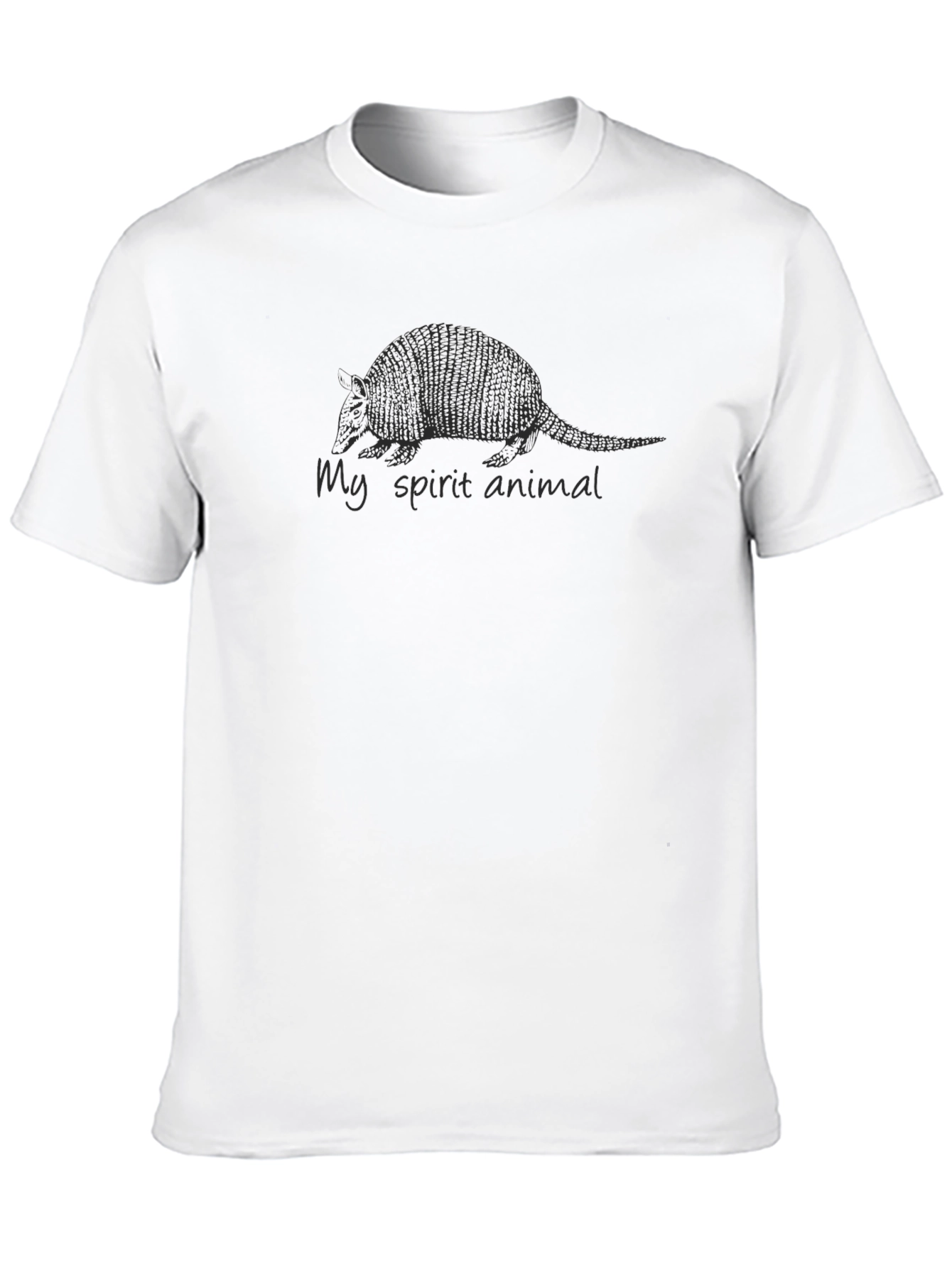 Armadillo Spirit Animal Graphic Tee - Black