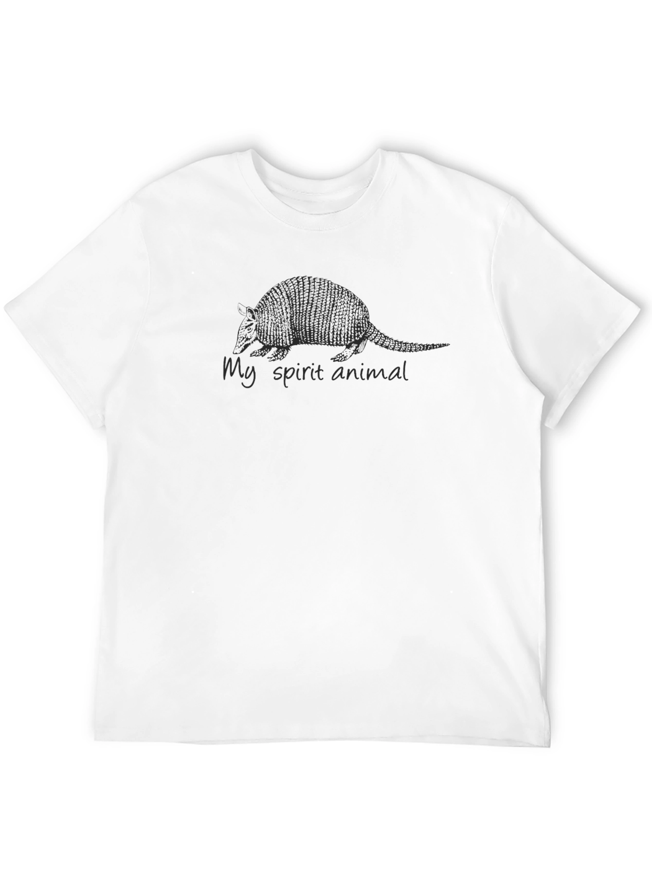 Armadillo Spirit Animal Graphic Tee - Black