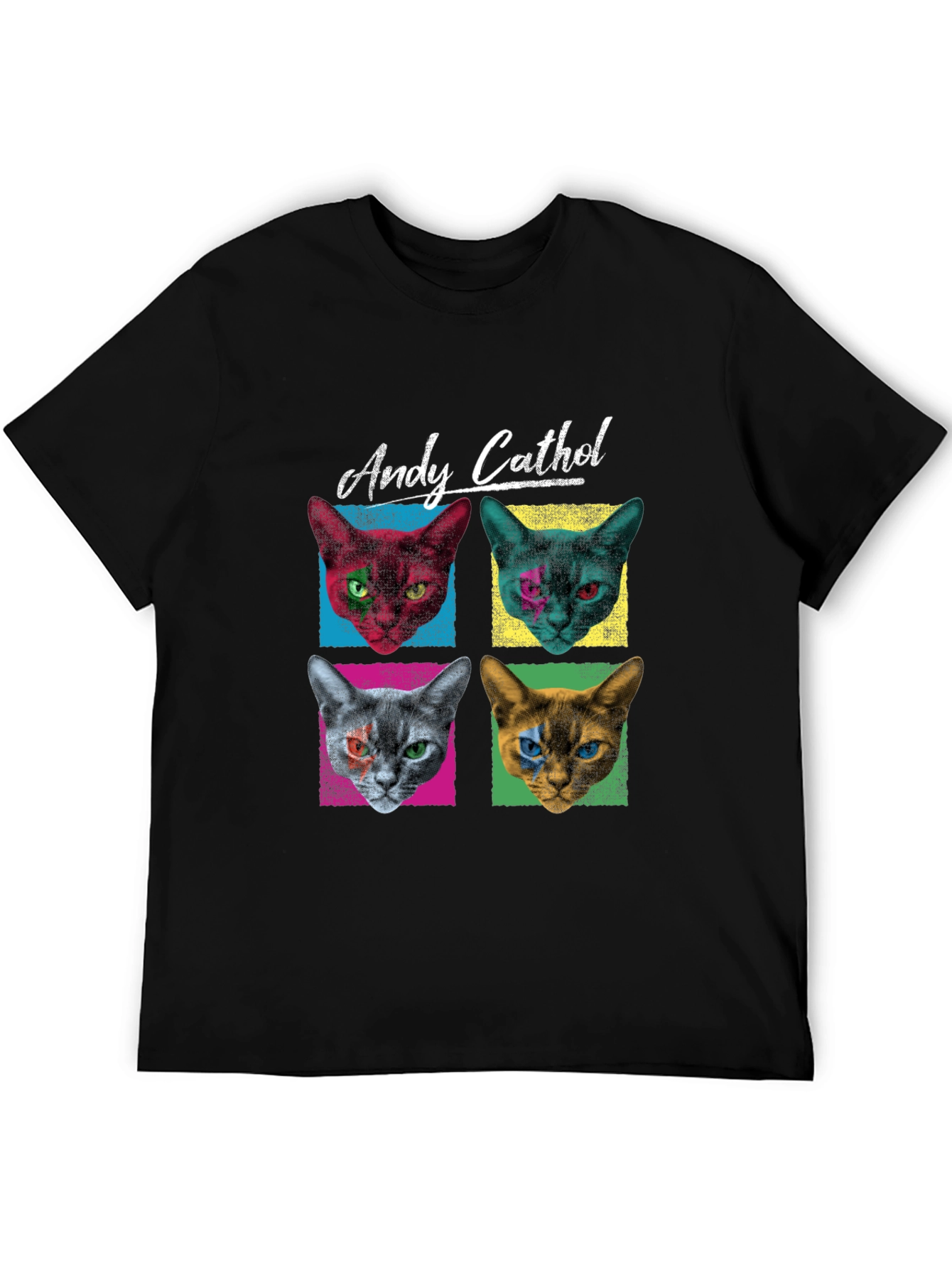 Andy Cathol T-Shirt - Pop Art Cat Design